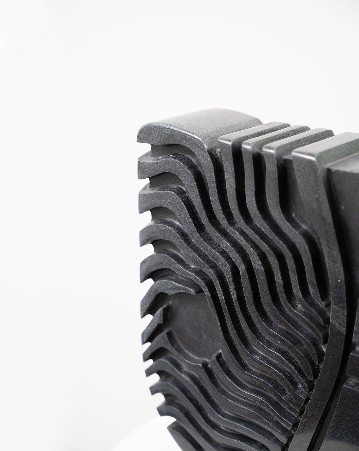 IDA 01 Black Marble Sculptural Vase