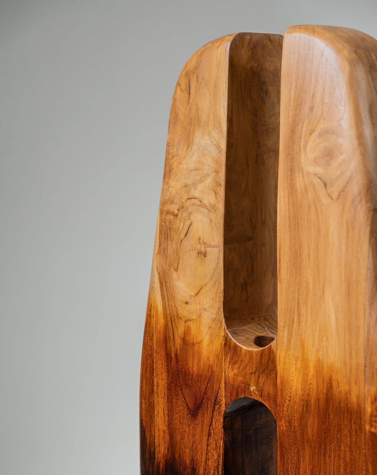 IDIKA 01 Teak Wood Sculptural Vase