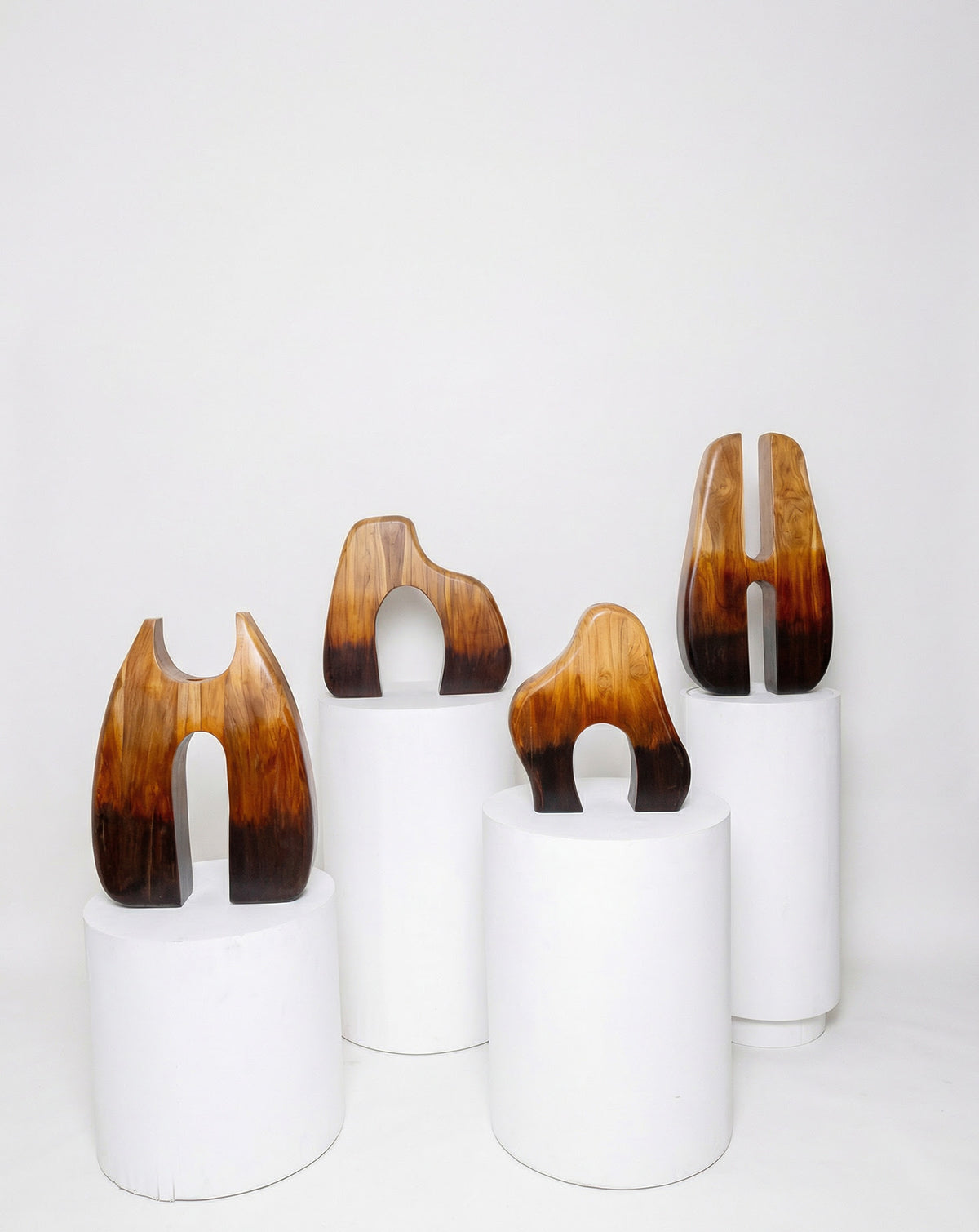IDIKA 01 Teak Wood Sculptural Vase
