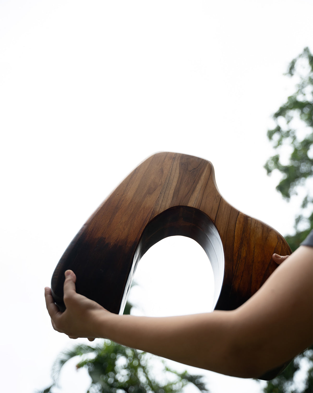 IDIKA 02 Teak Wood Sculptural Vase