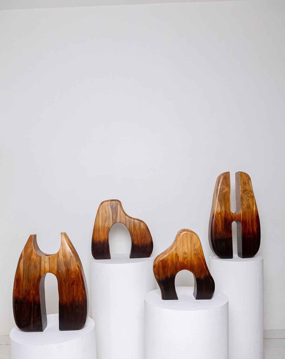 IDIKA 03 Teak Wood Sculptural Vase