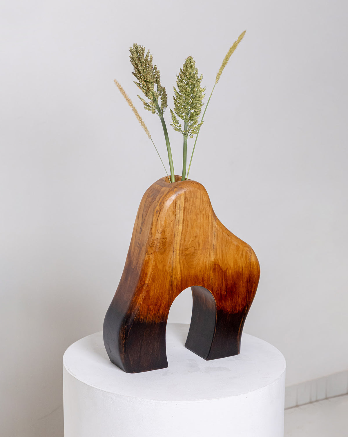 IDIKA 04 Teak Wood Sculptural Vase