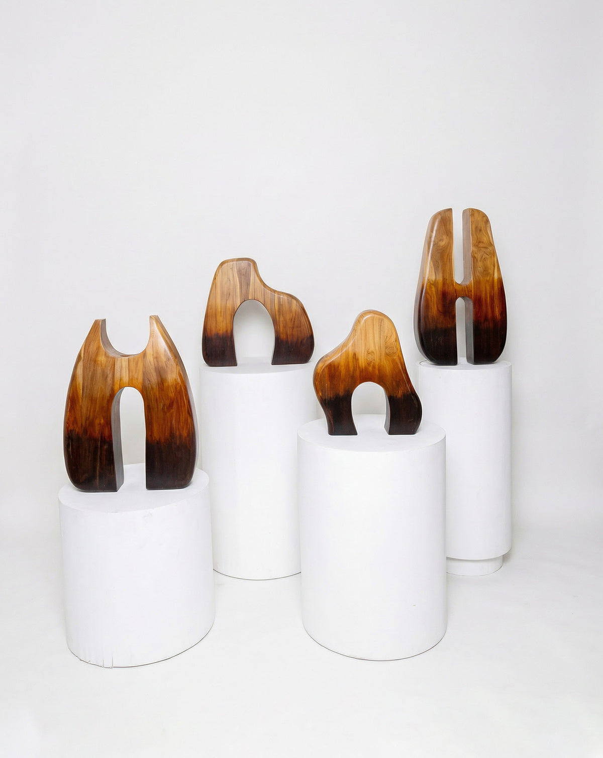 IDIKA 04 Teak Wood Sculptural Vase