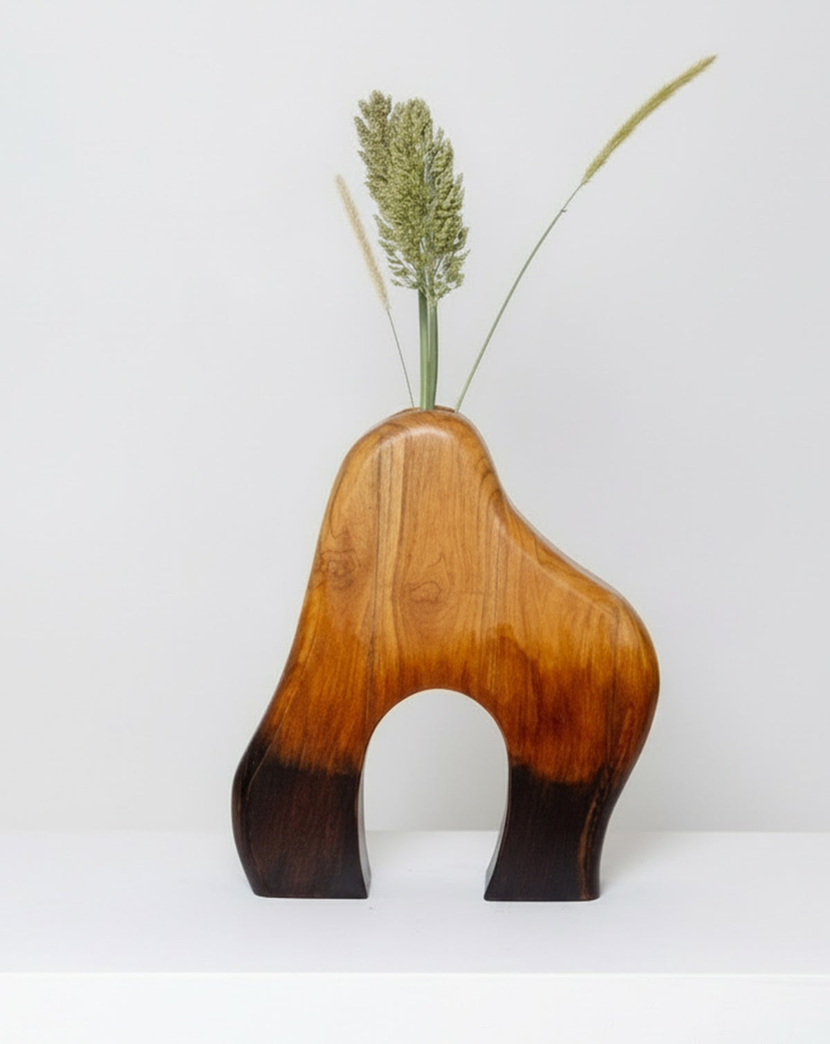 IDIKA 04 Teak Wood Sculptural Vase