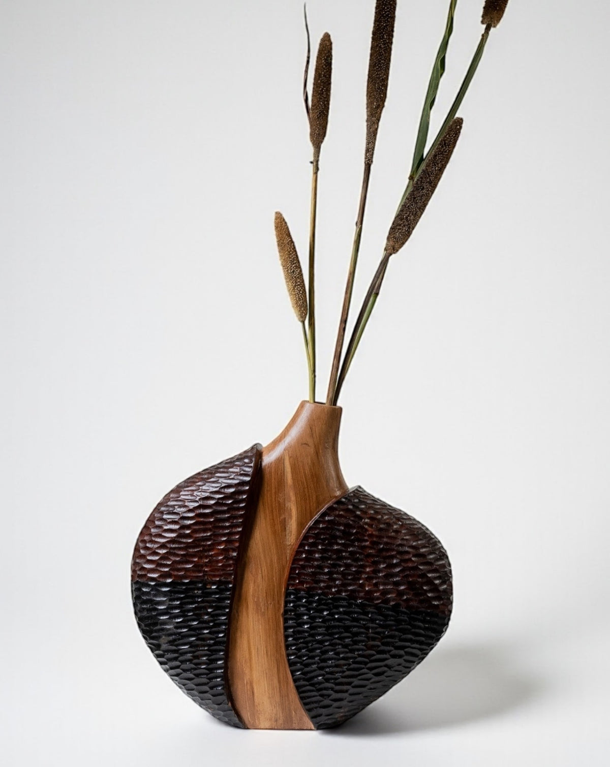 Studio-made wooden object requiring no assembly, cared for with a soft dry cloth