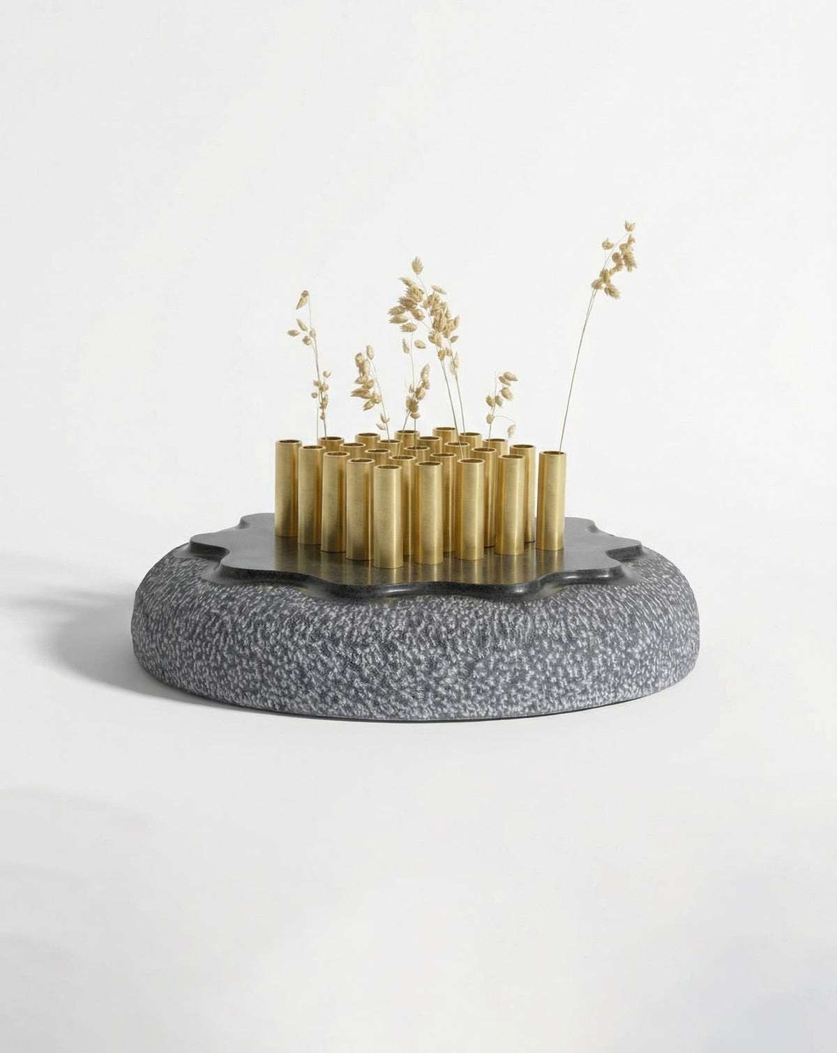 IRA 01 Marble and Brass Vase