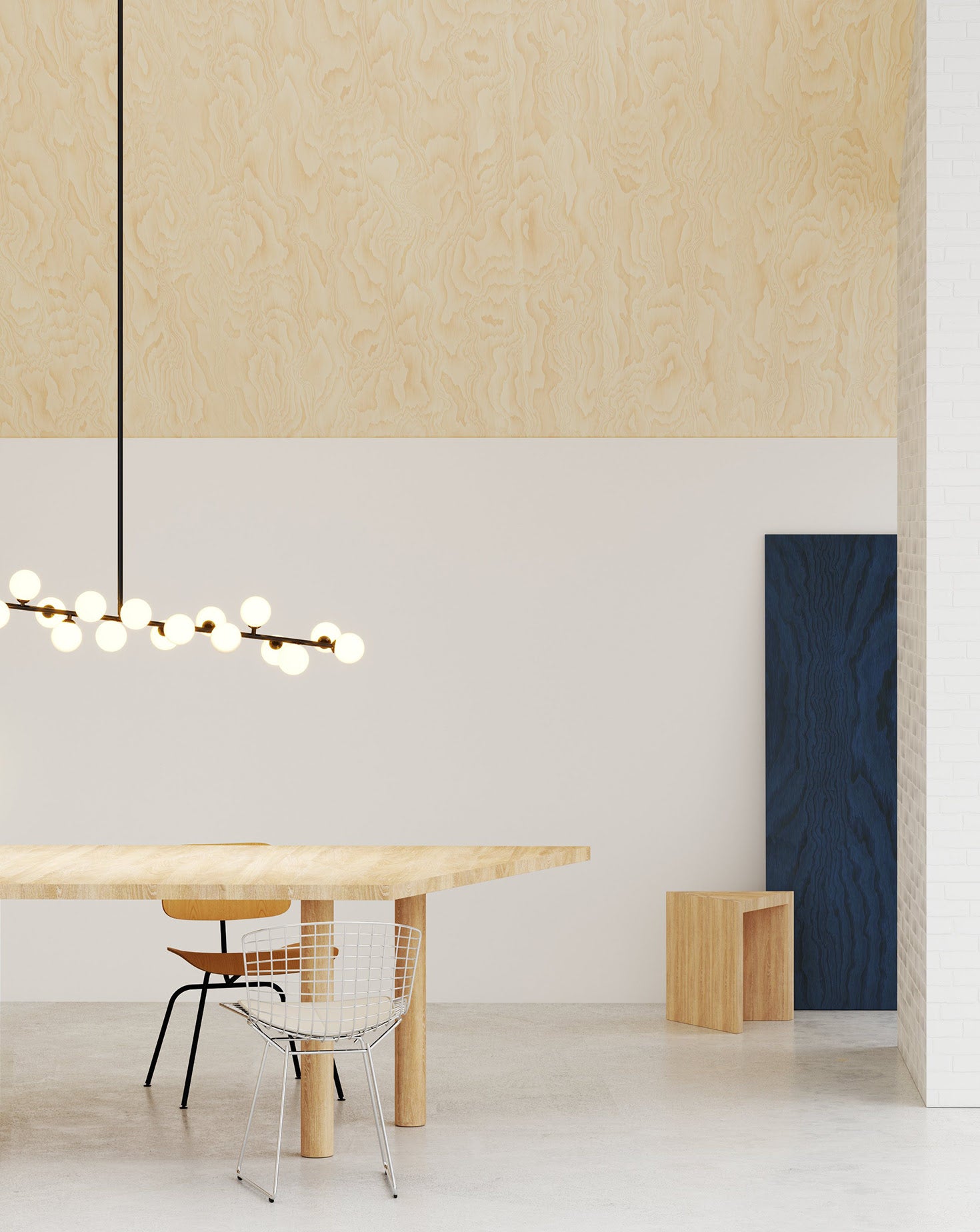 Mimosa Metal and Glass Pendant