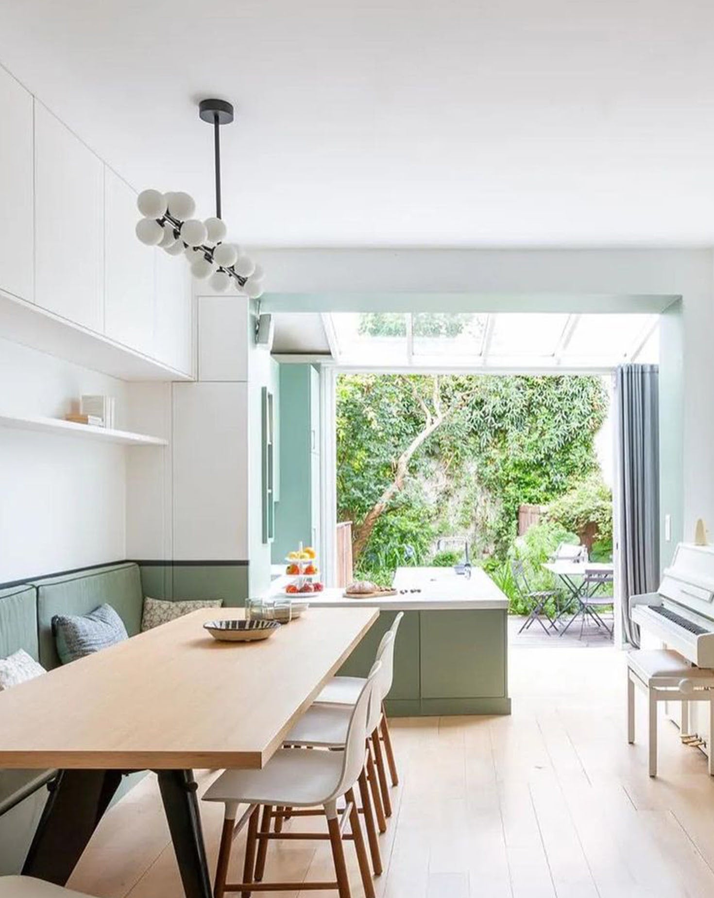 Mimosa Metal and Glass Pendant