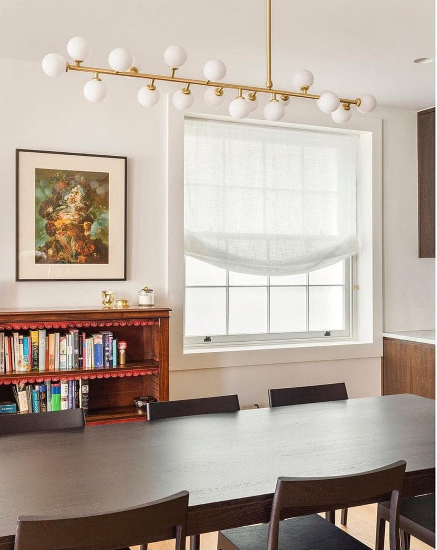 Mimosa Metal and Glass Pendant