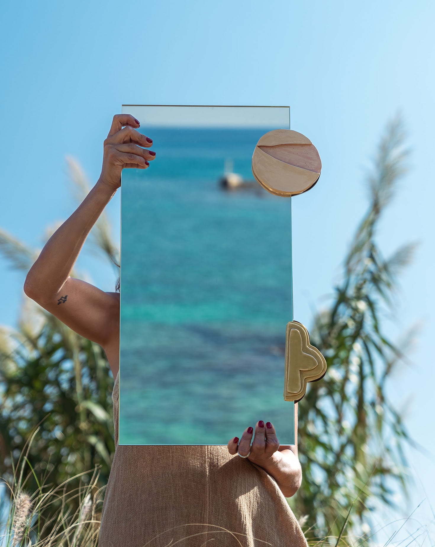 Miraat Wooden Mirror