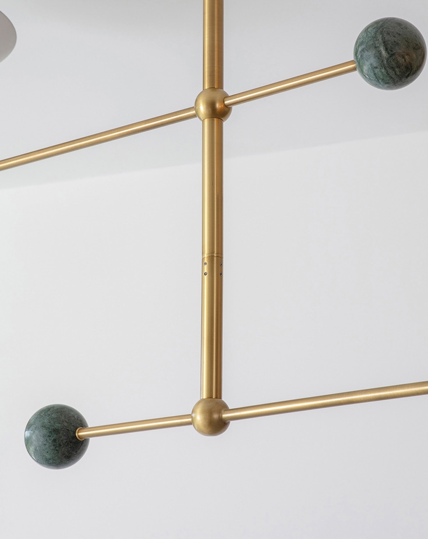 Orb 4 Brushed Brass Pendant Light