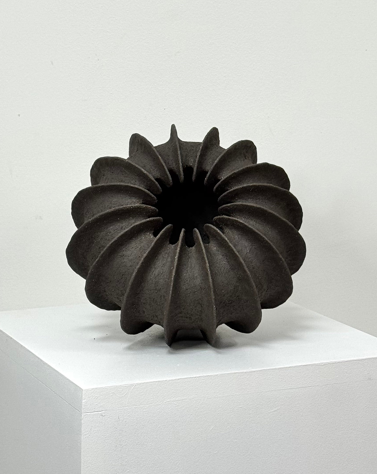 Organelle LII  Ceramic Black Sculpture — lifestyle view 2