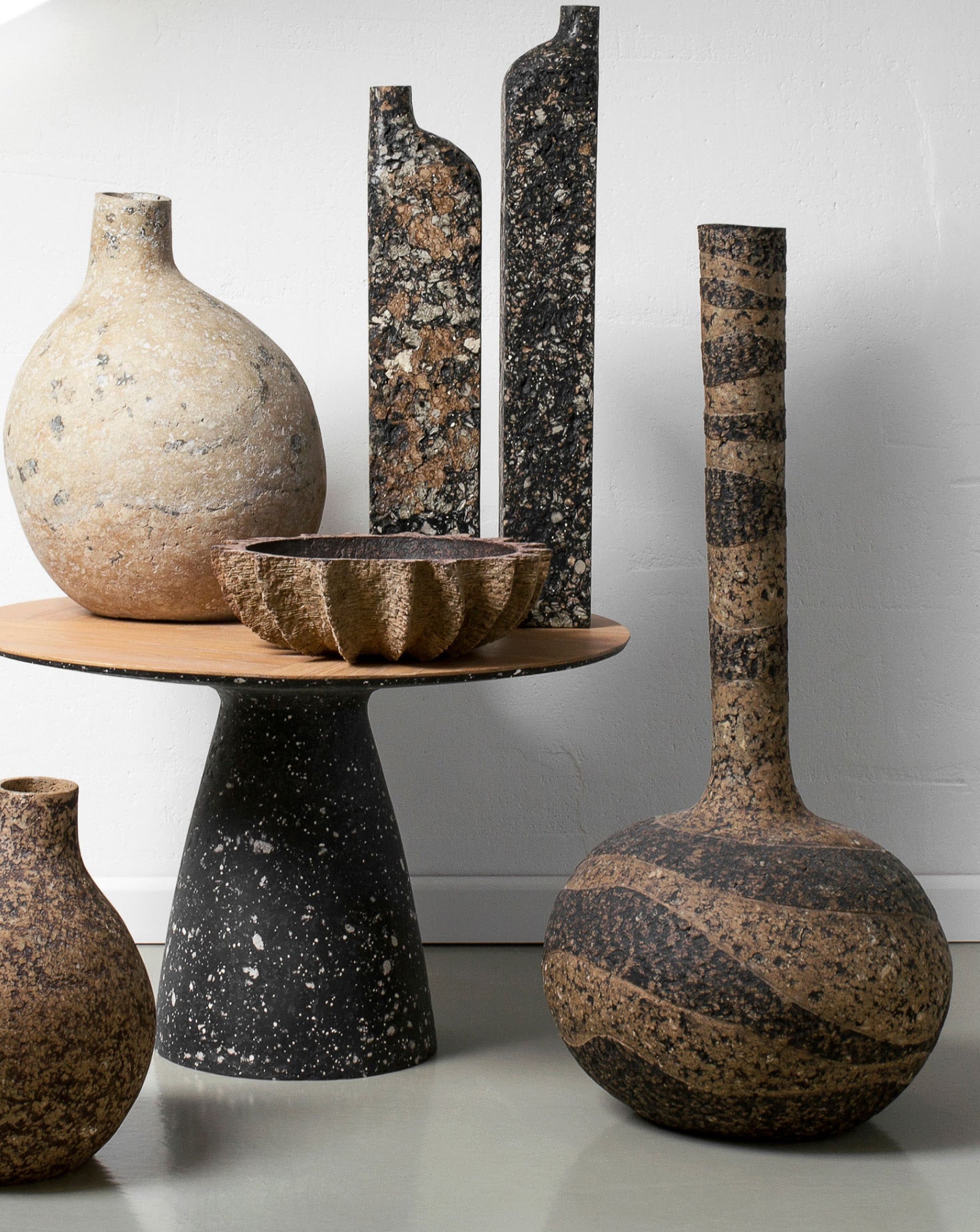 Orion Warm Grey Vase