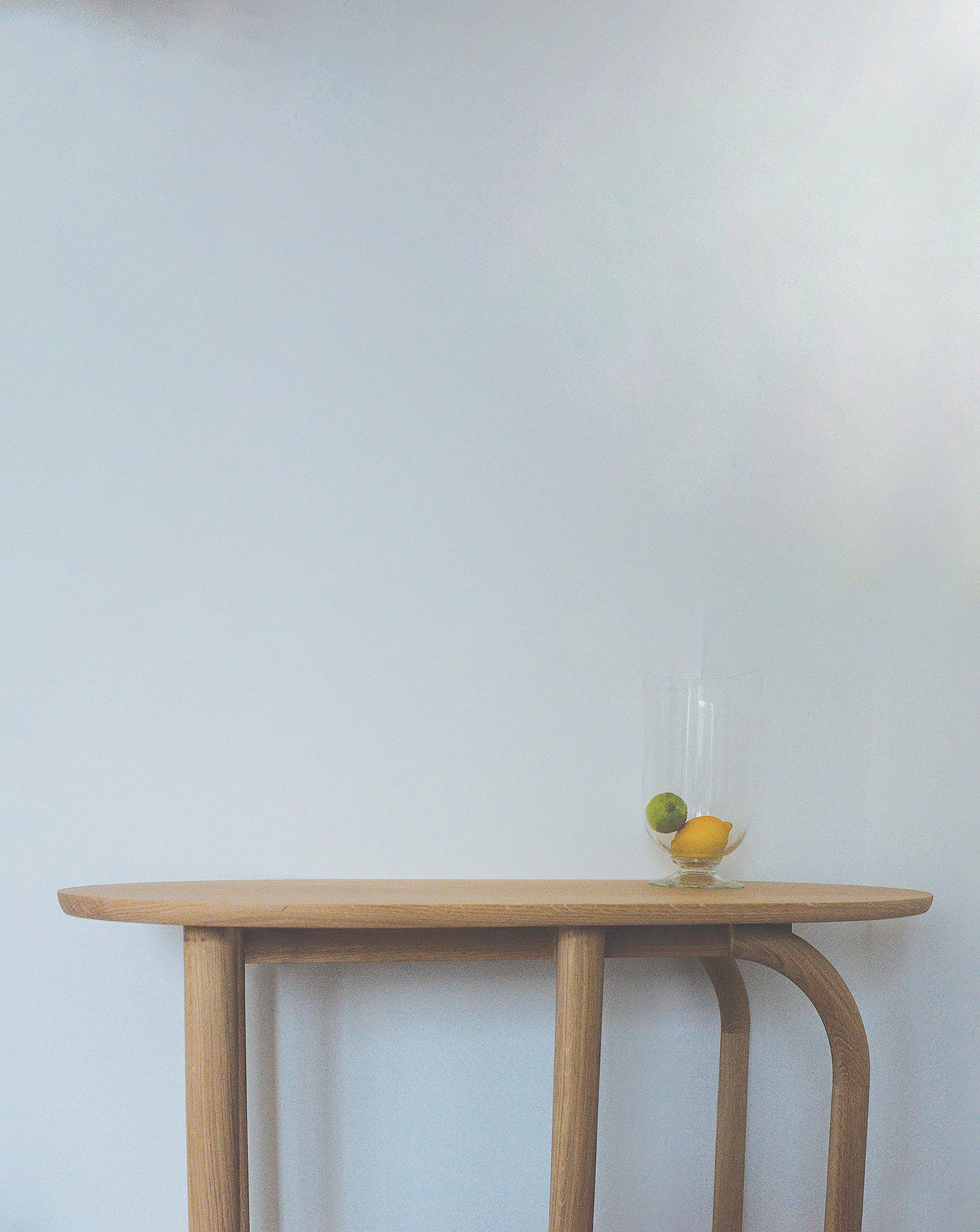 Pearl Natural Oak Console Table
