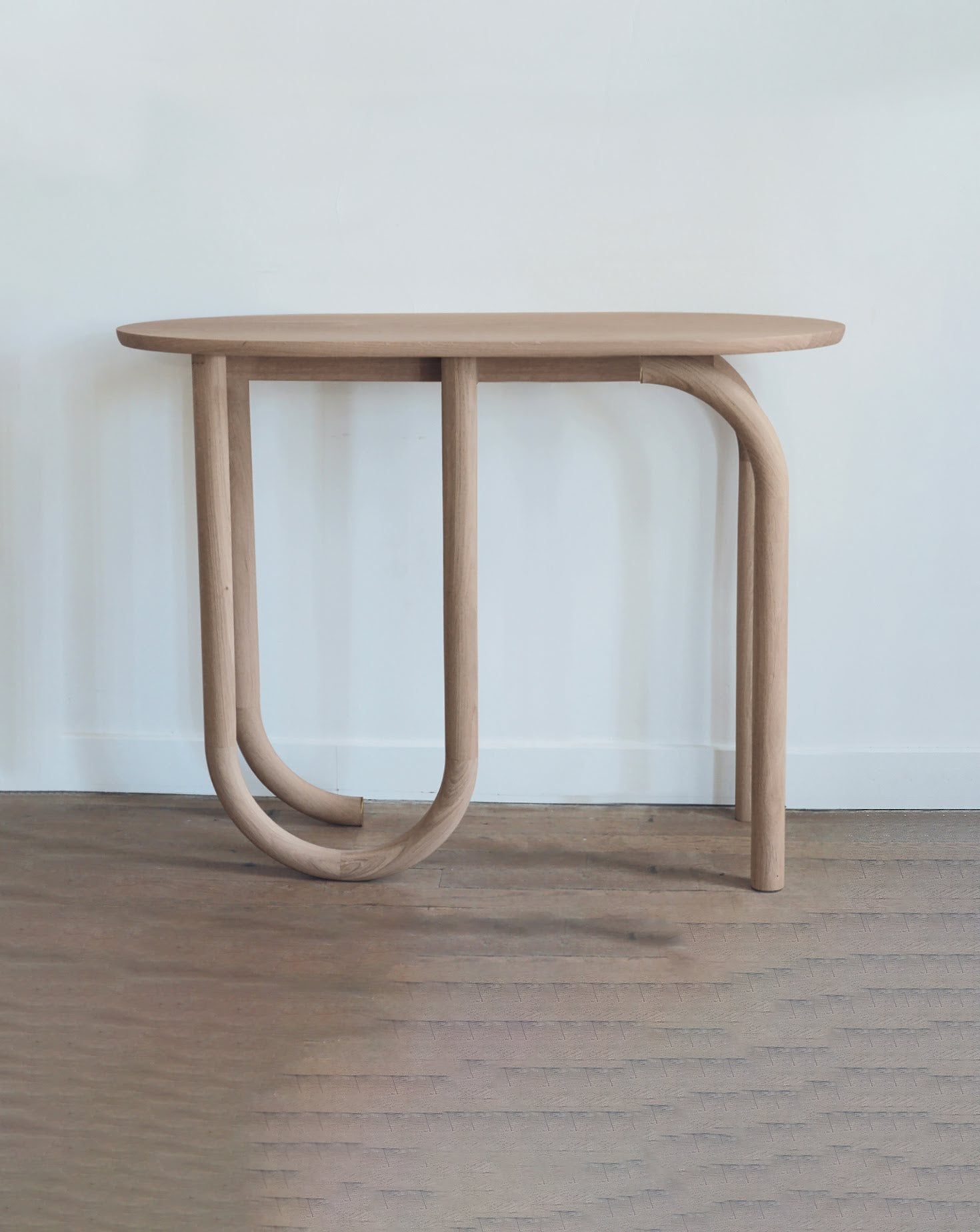 Pearl Natural Oak Console Table