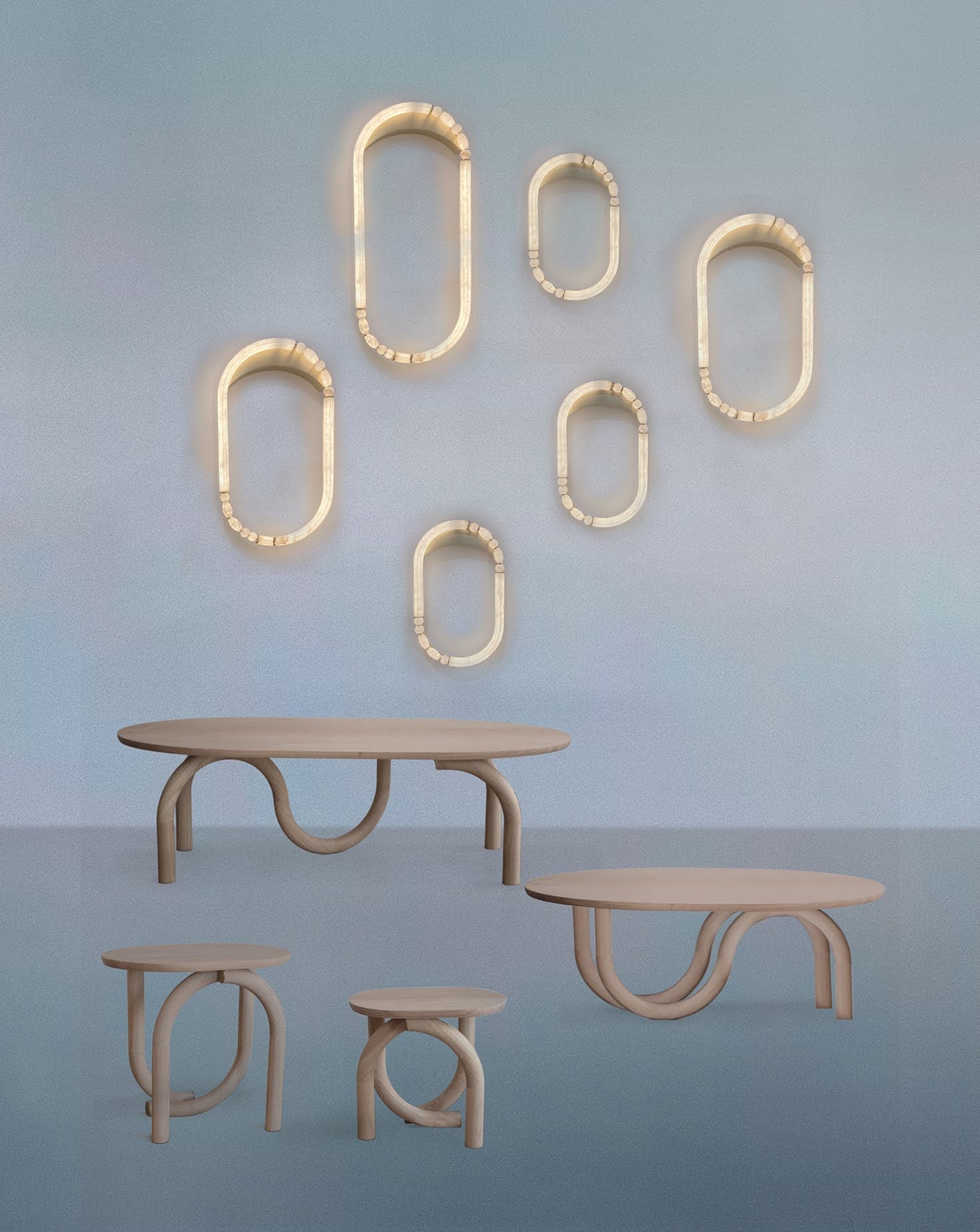 Pearl Natural Oak U Coffee Table