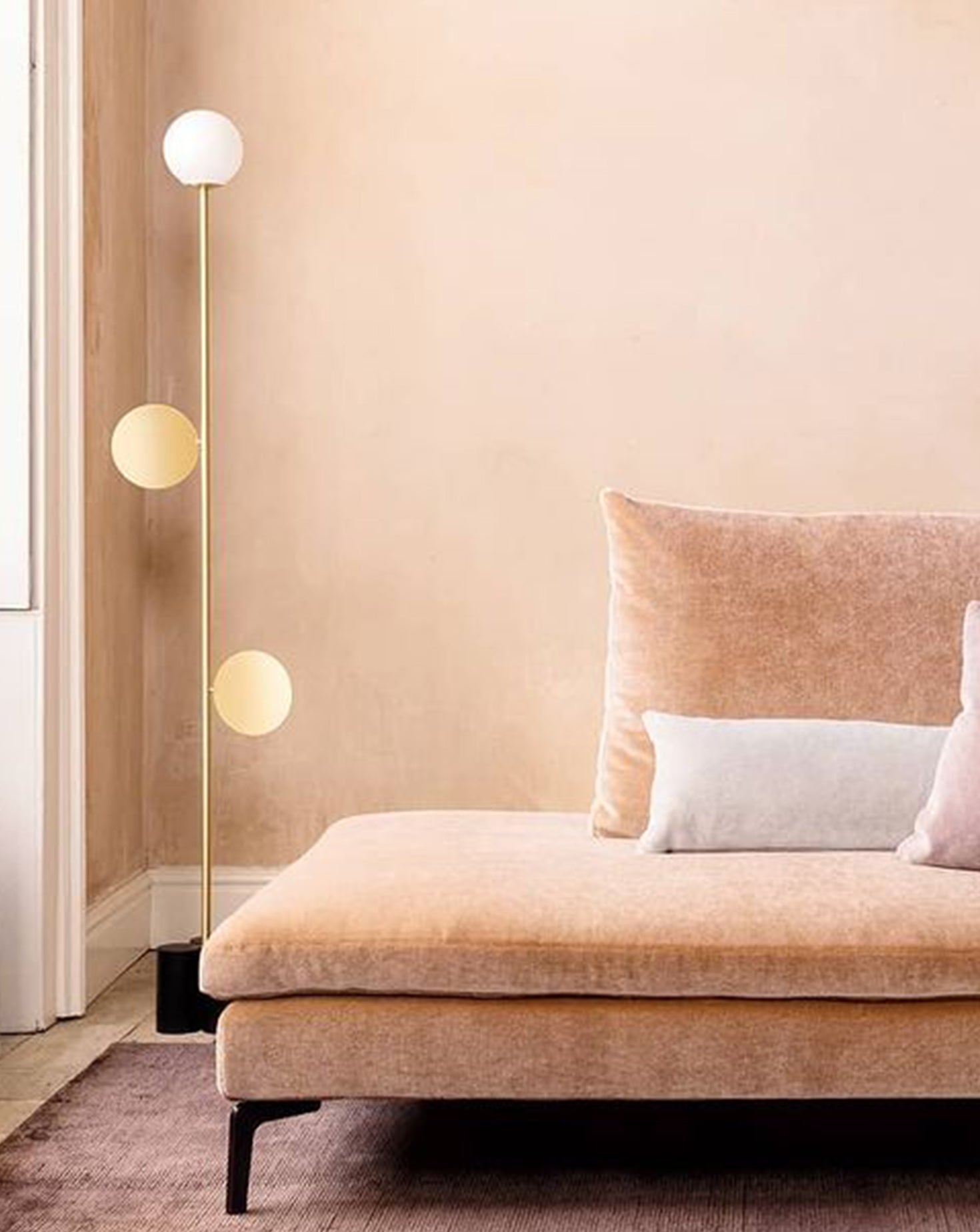 Plates Modern Glass Floor Lamp