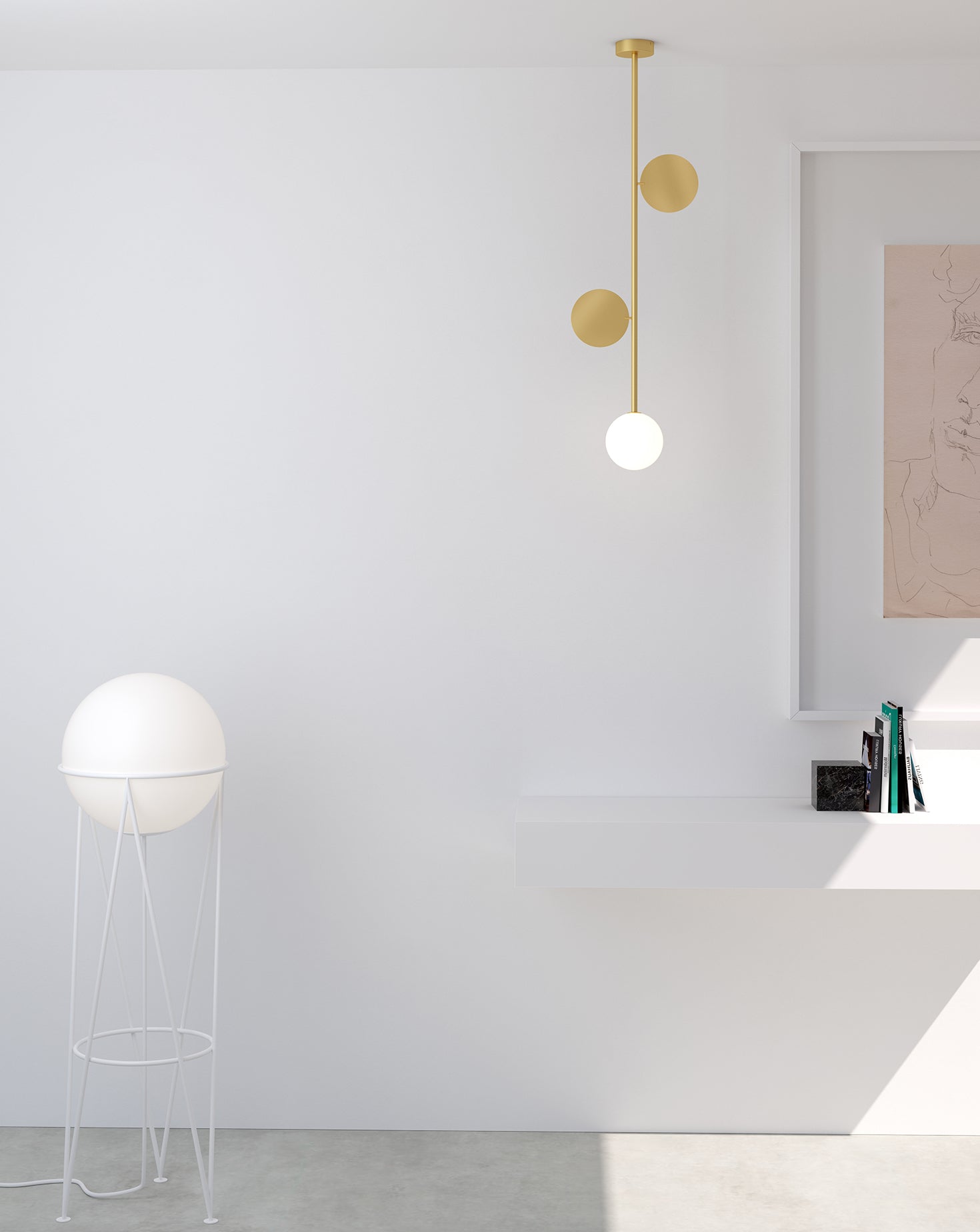 Plates Handmade Glass Pendant