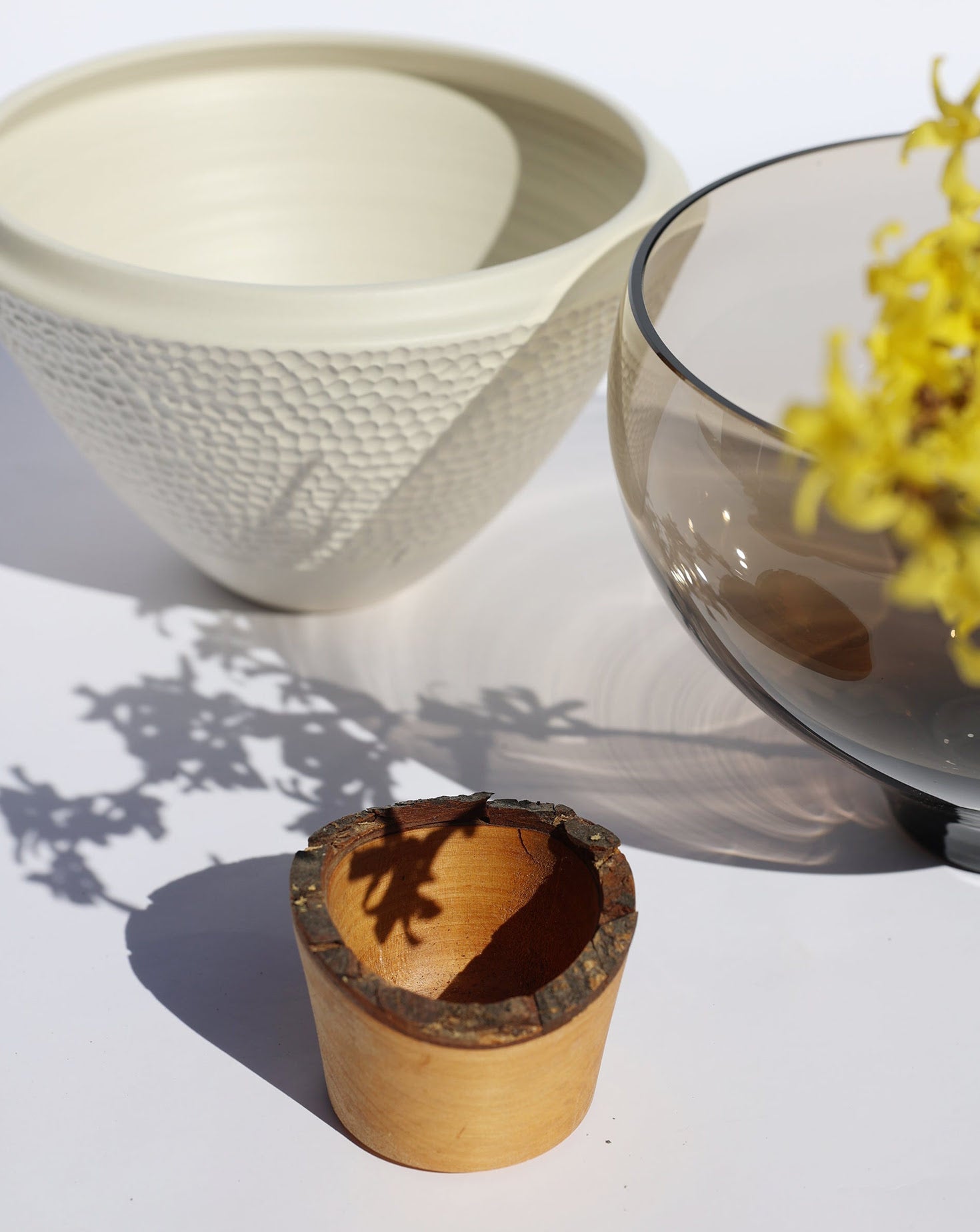 SERANO White Ceramic Vessel