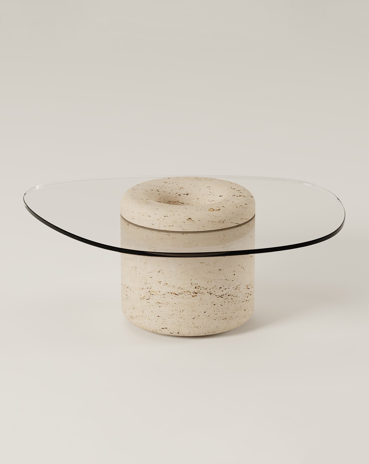 Sculptural Carrara Marble Coffee Table