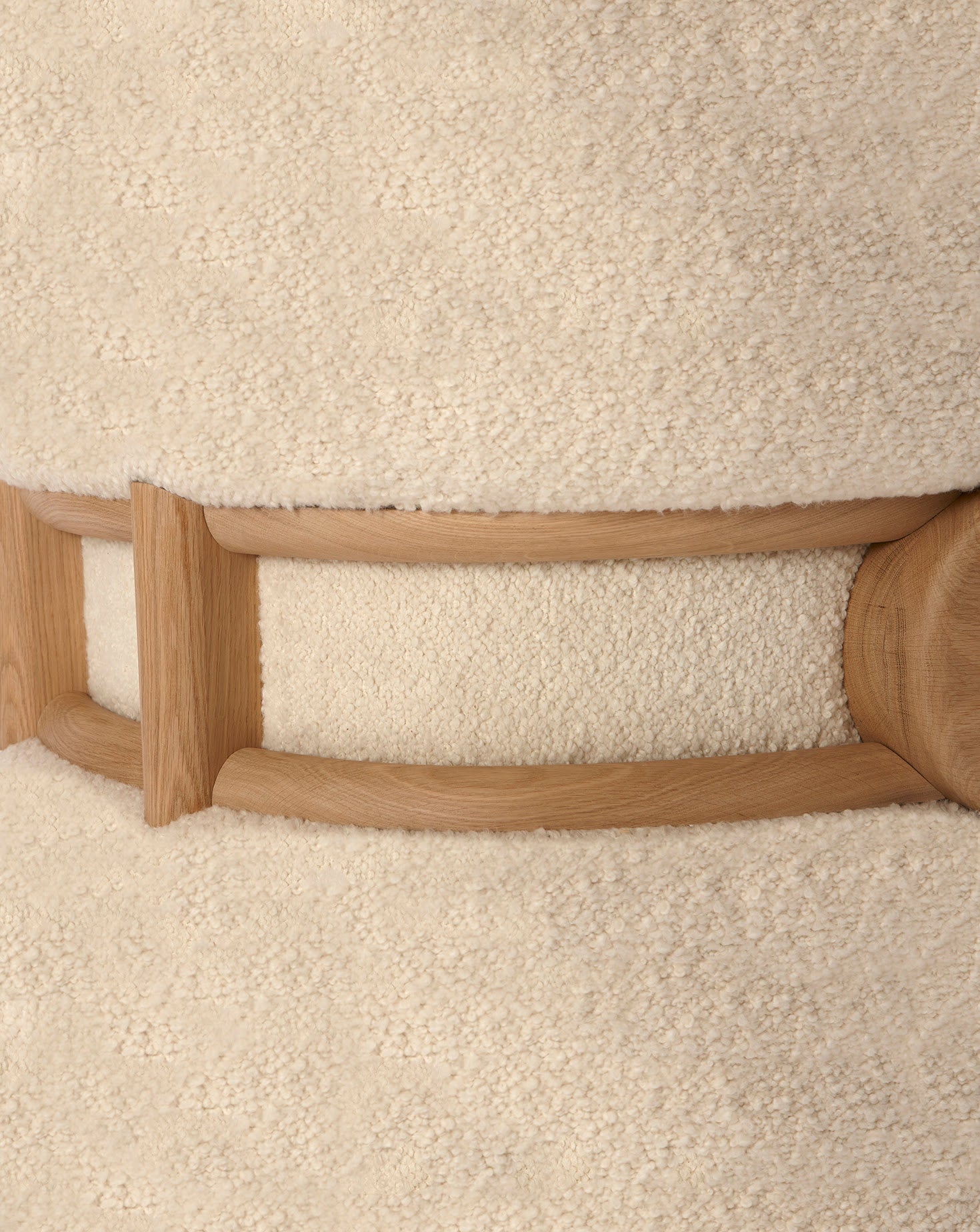 Sculptural Curved Oak Mistral Armchair