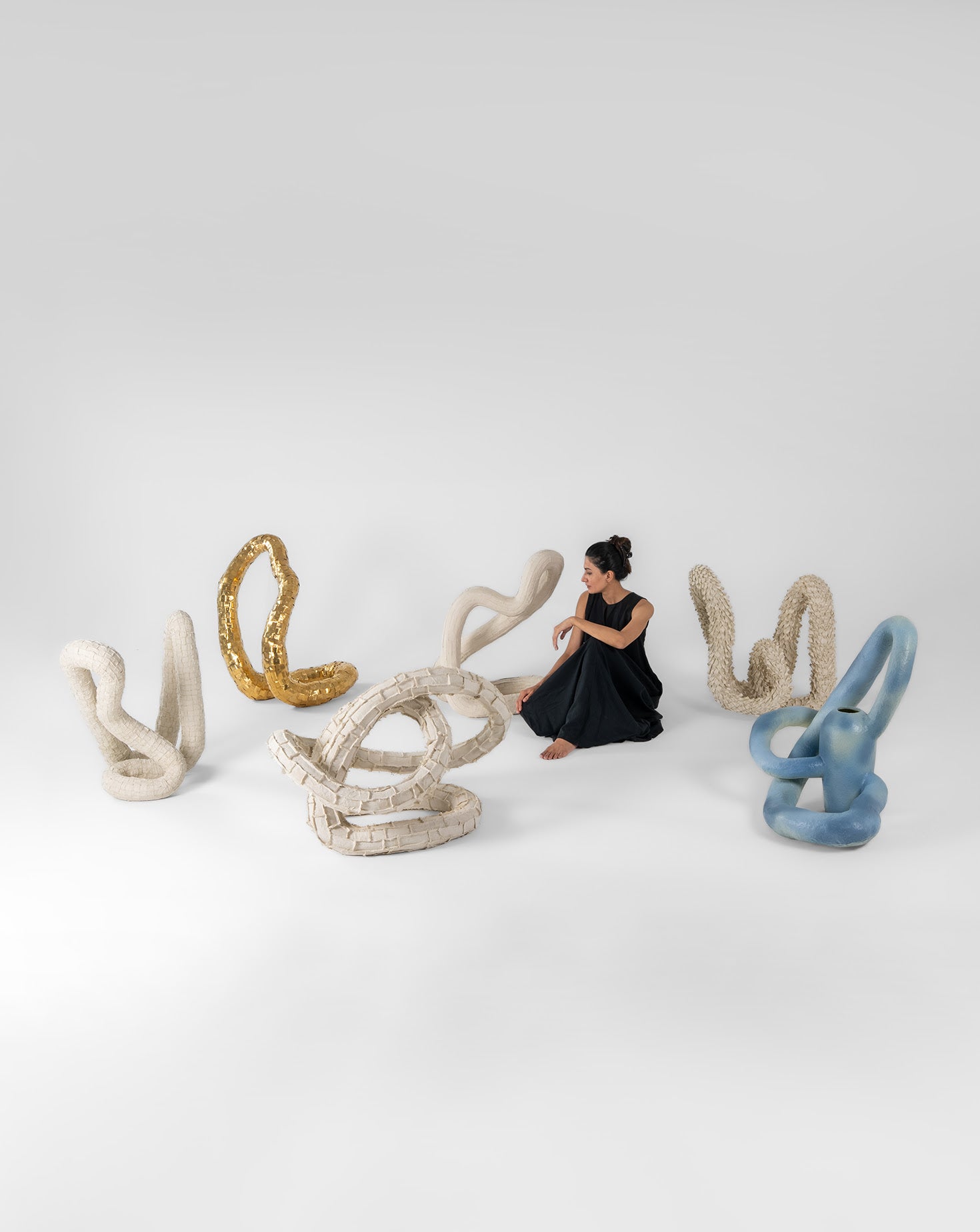 Fabric on Papier-mâché Sculpture 02