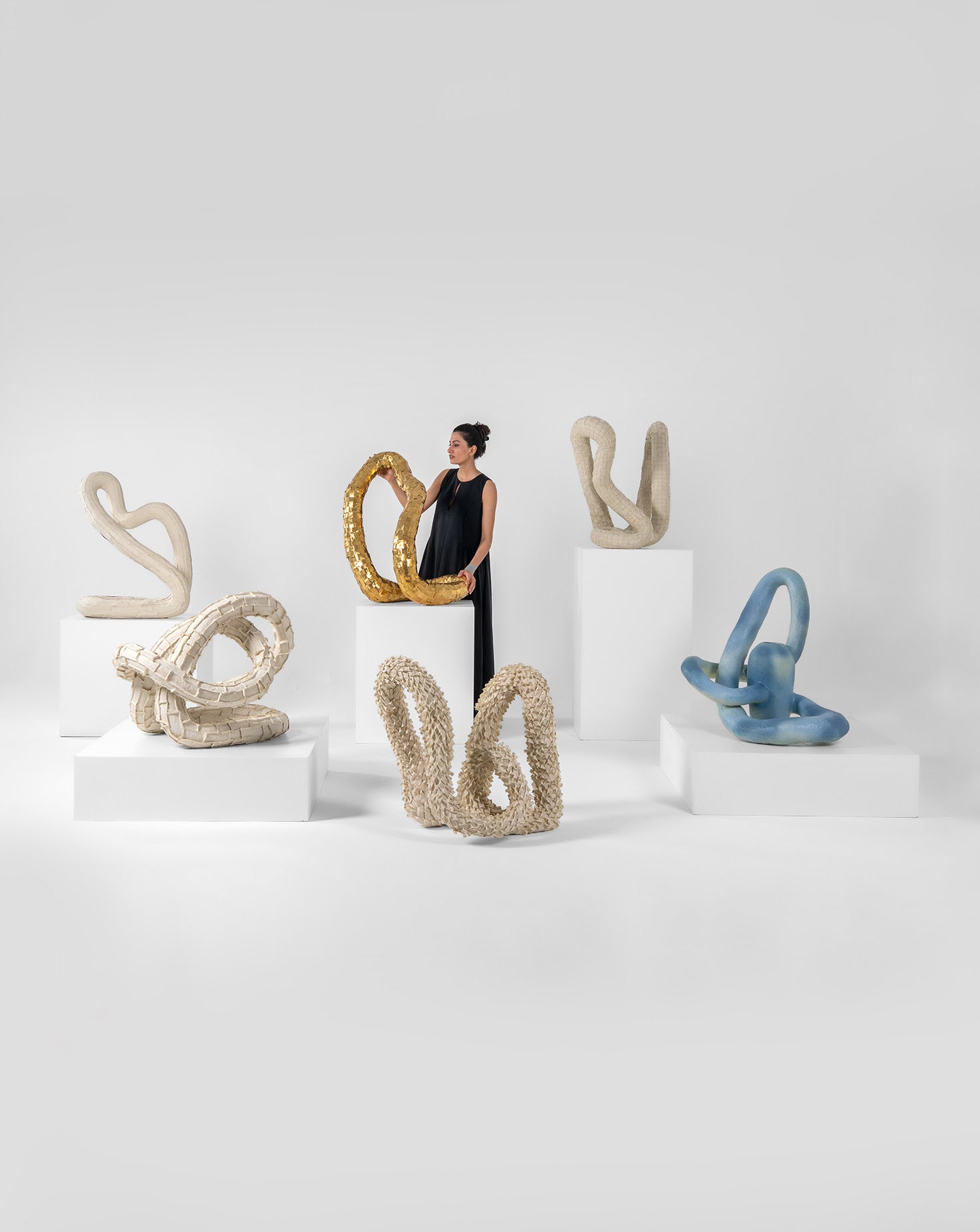 Fabric on Papier-mâché Sculpture 02