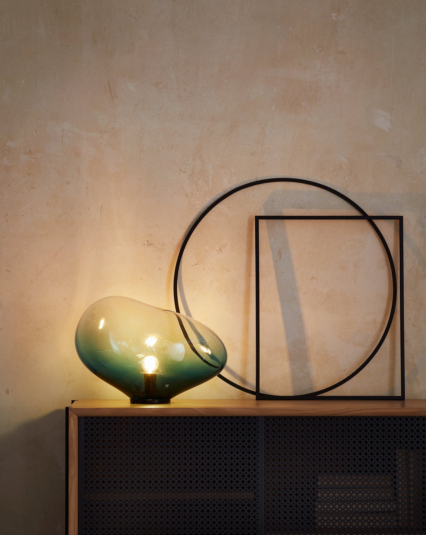 Sedna I Petrol Table Lamp