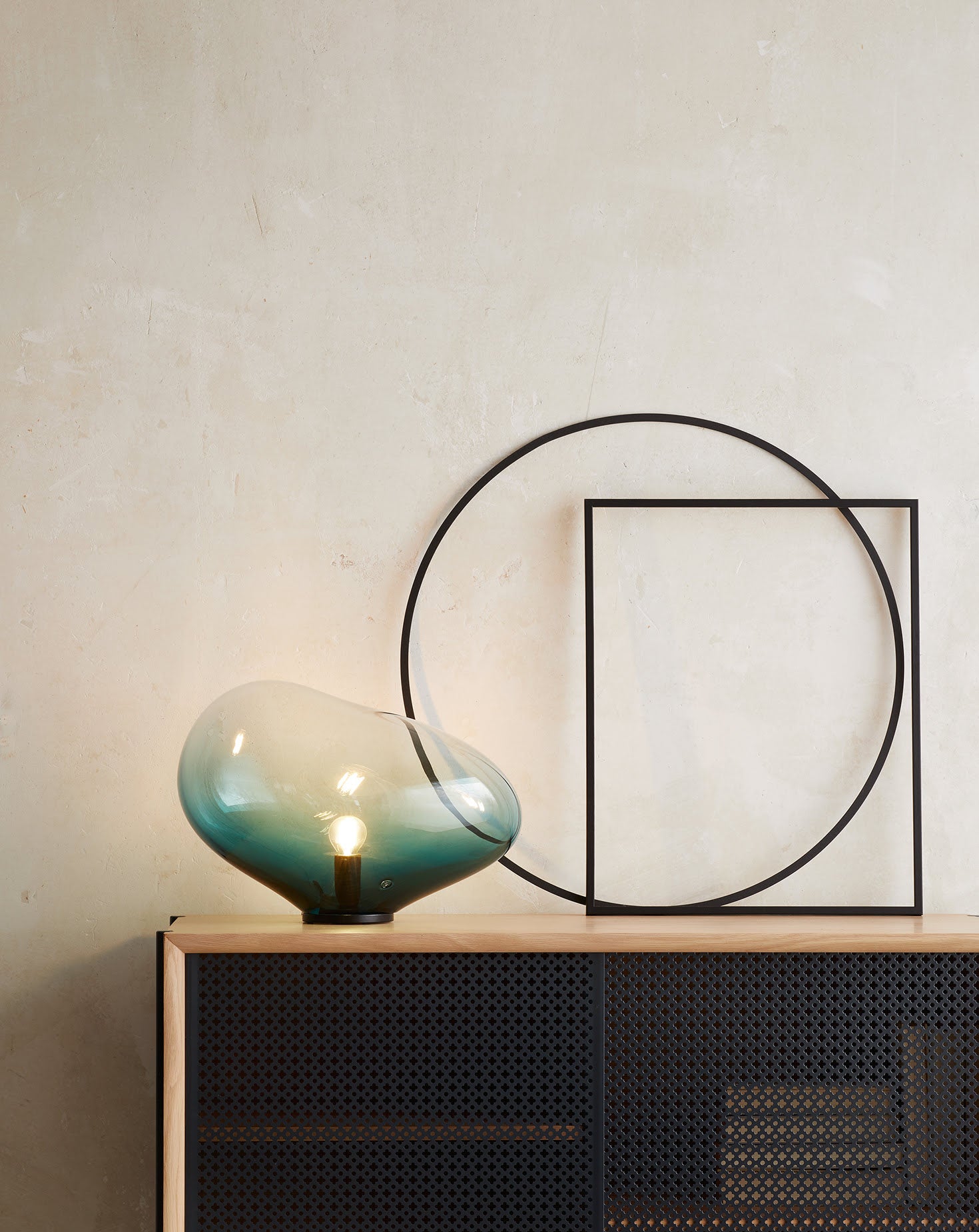 Sedna I Petrol Table Lamp