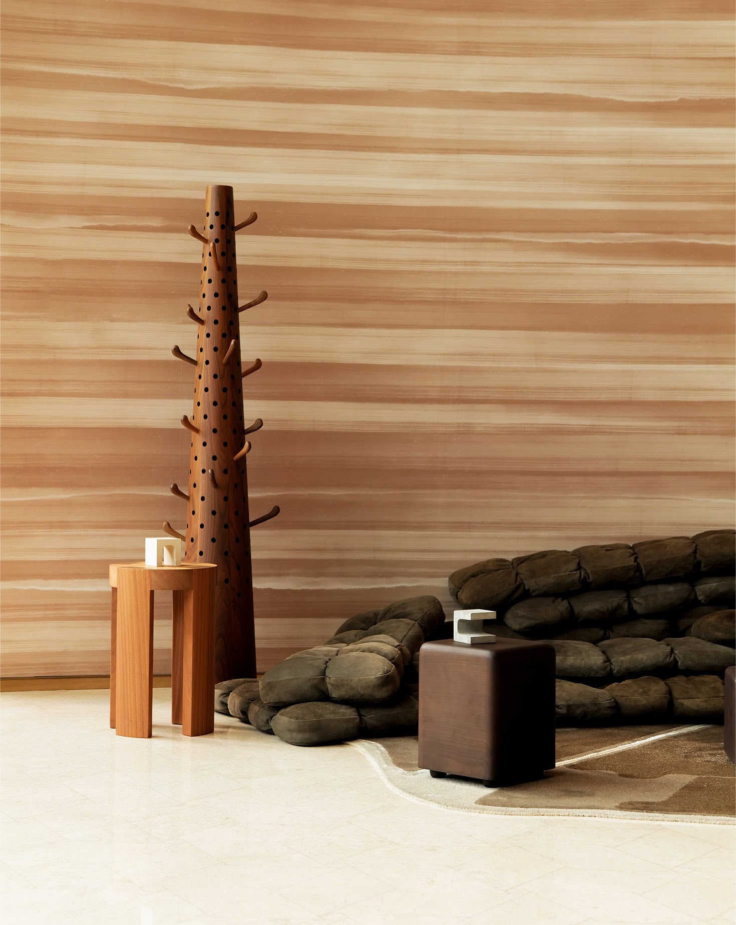 Spike Solid Wood Coat Hanger