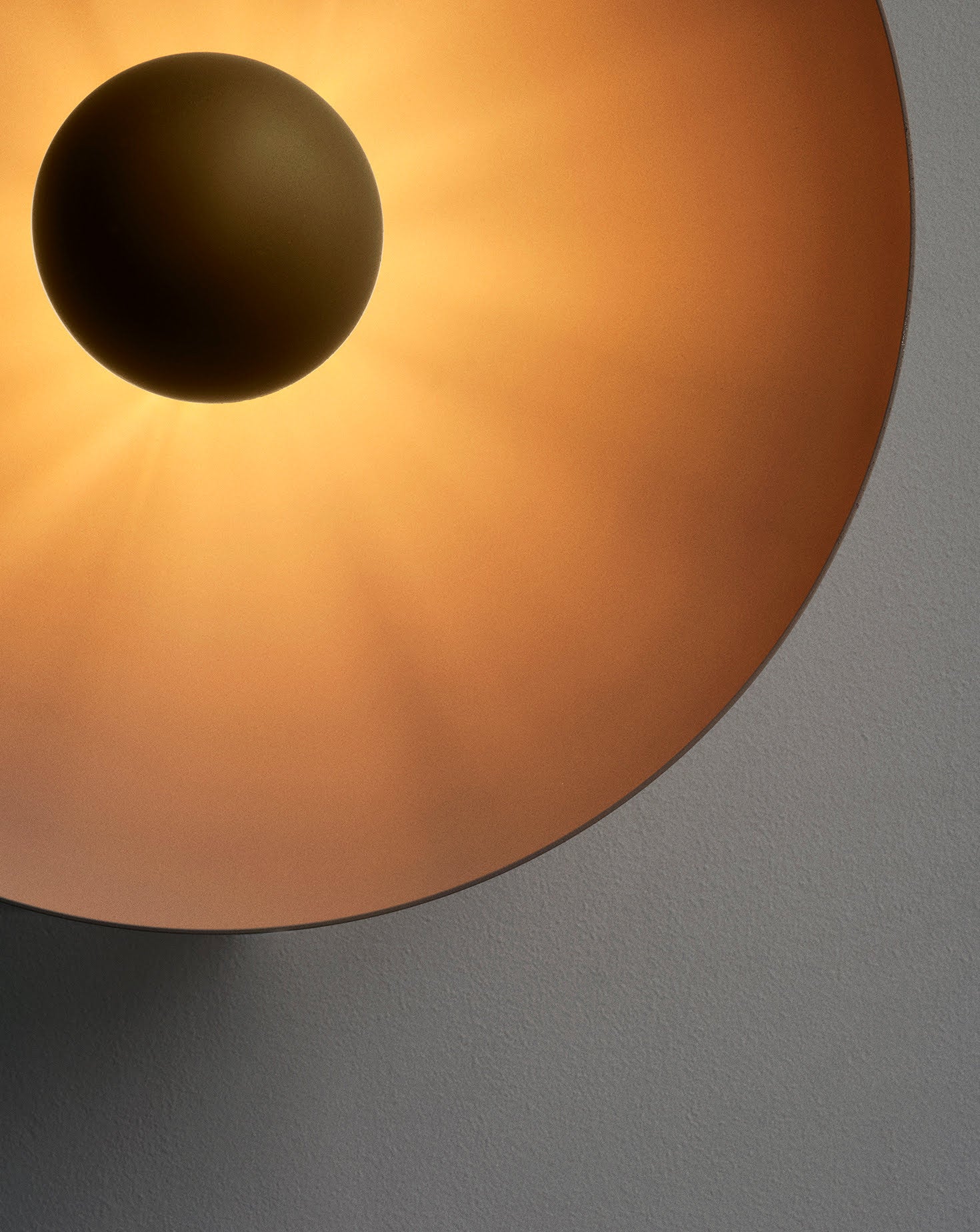 Sun Light Yellow Stone Wall Light