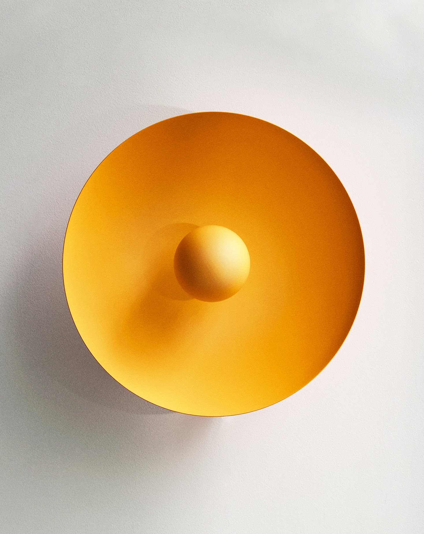 Sun Light Yellow Stone Wall Light