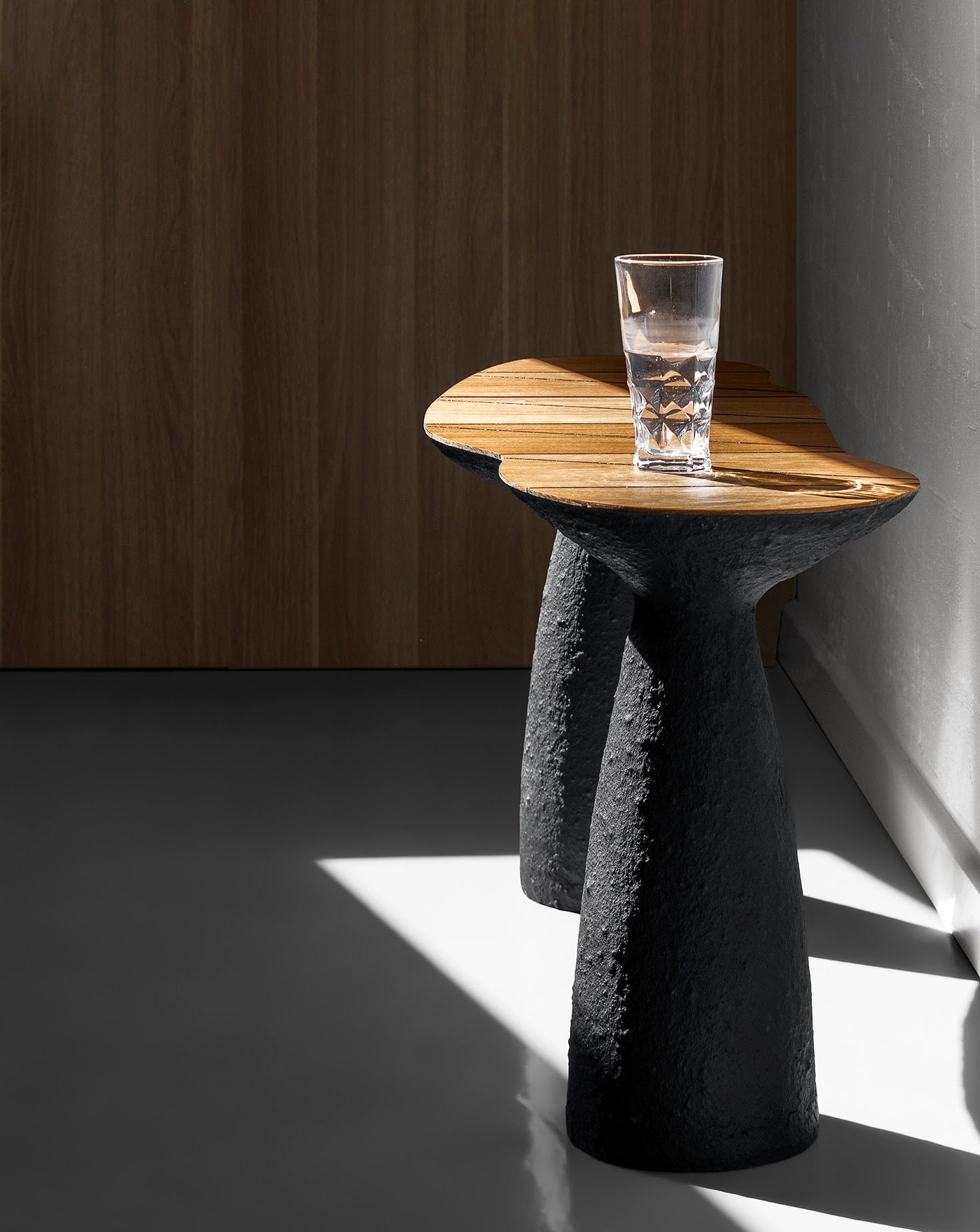 TOKI Sculptural Black Bench