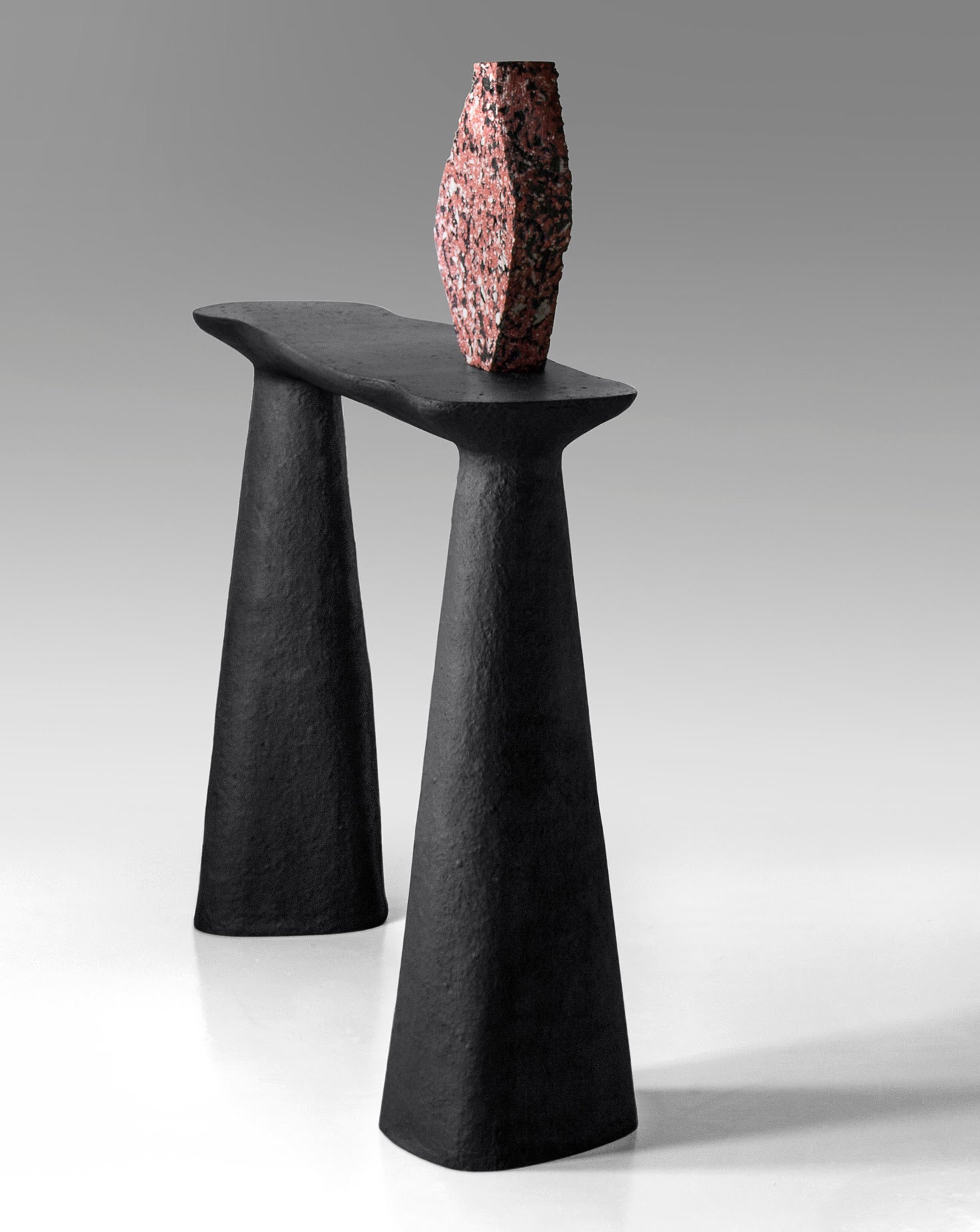 TOKI Sculptural Black Console