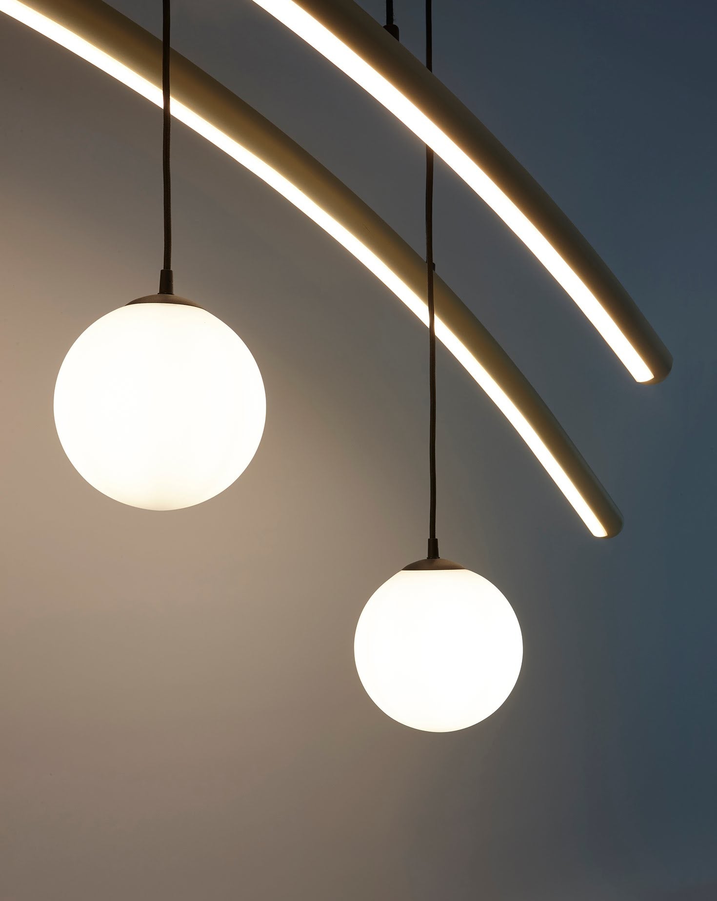 The HR Green Onyx Sculptural Pendant Light