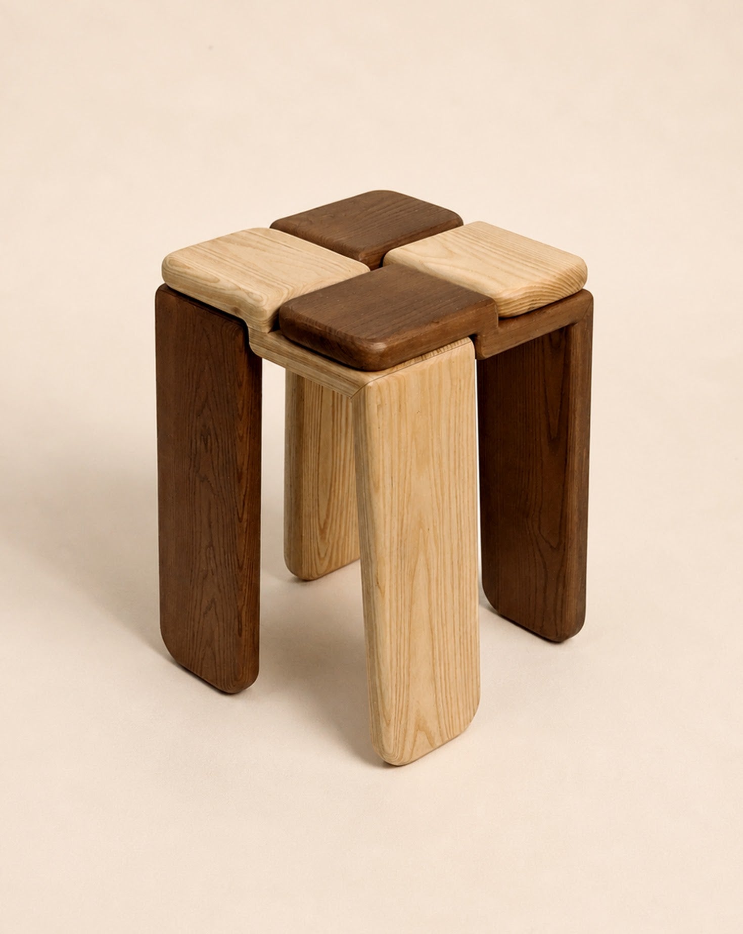 The Knot Wood Stool