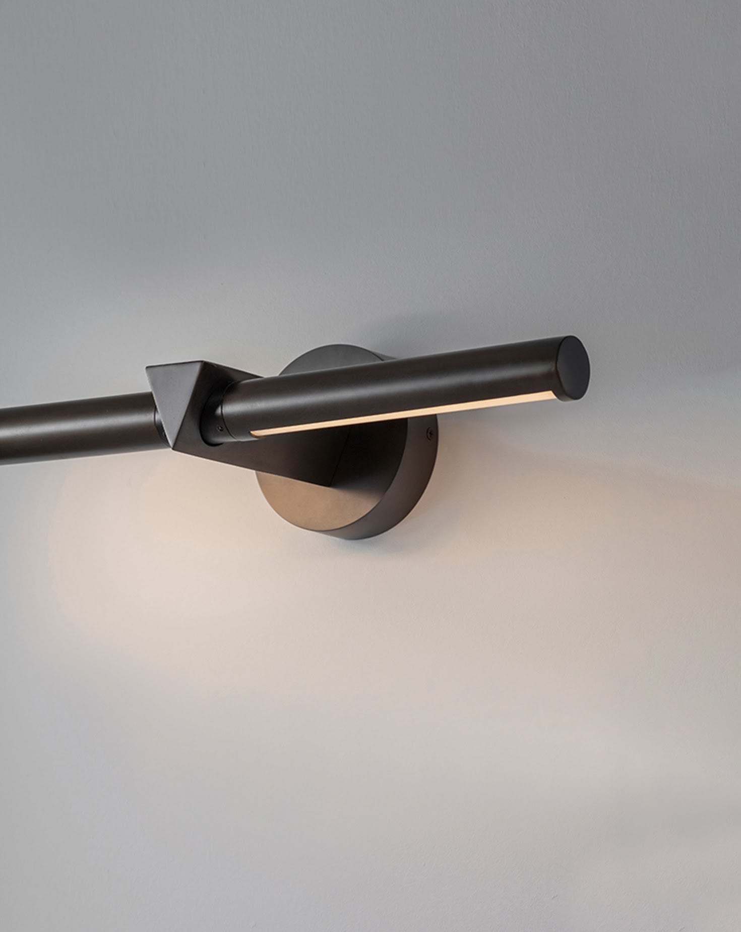 Triangle Picture Dark Bronze Wall Light