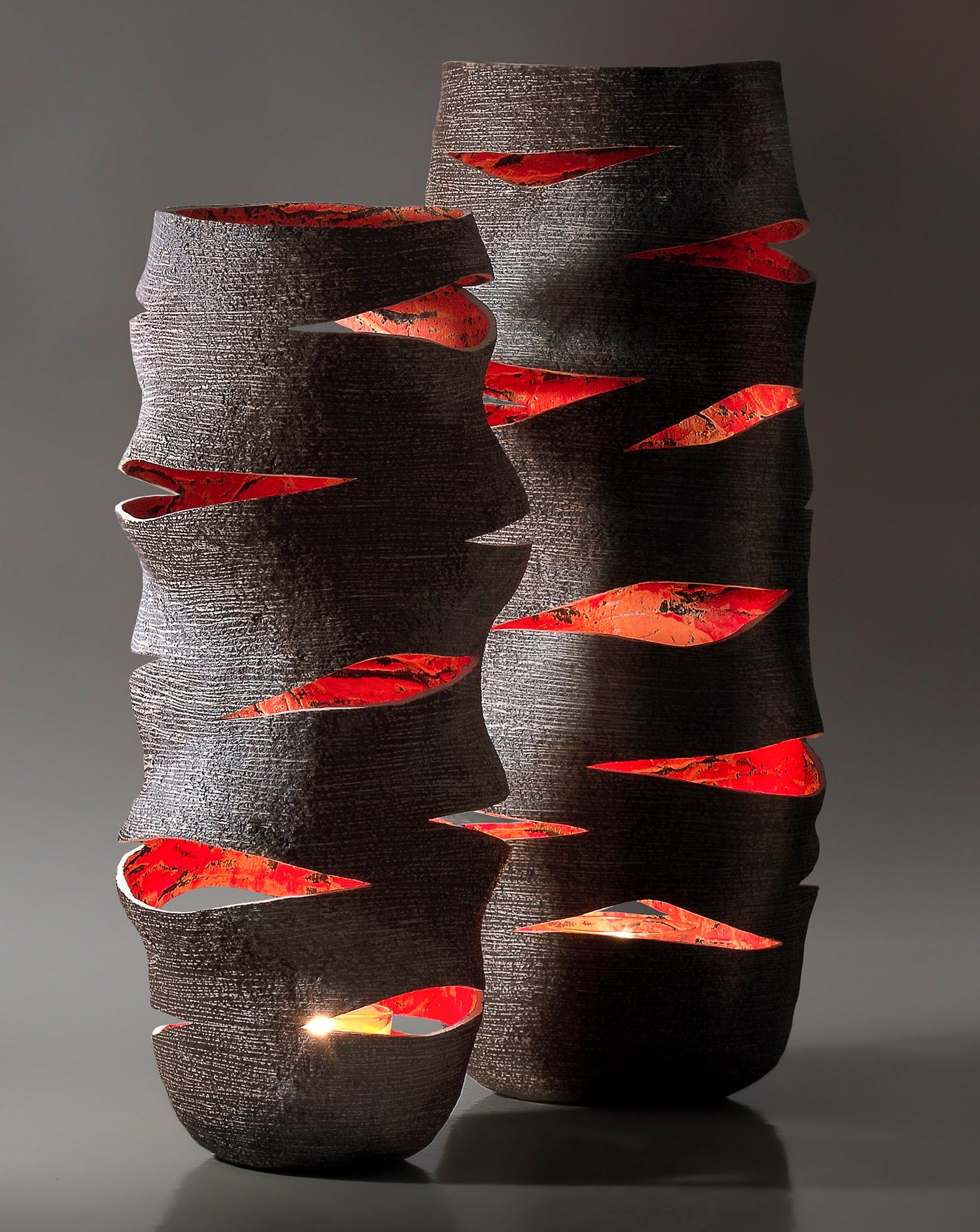 Wave Candle Lantern Accent Vase