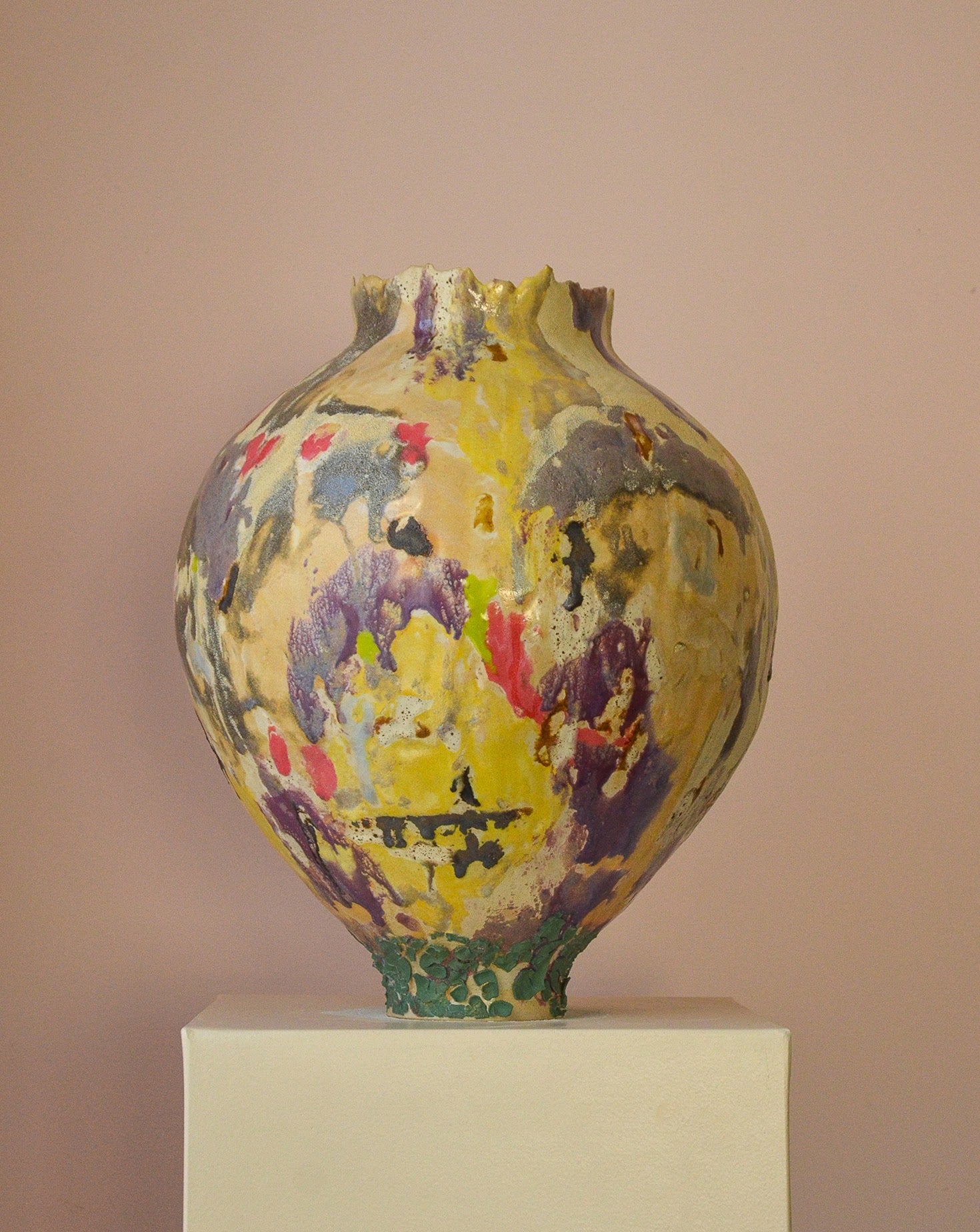 Merciless Truth Glazed Stoneware Sculpture