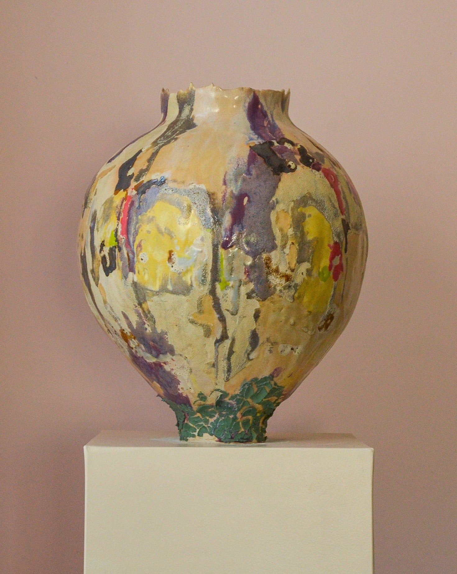 Merciless Truth Glazed Stoneware Sculpture