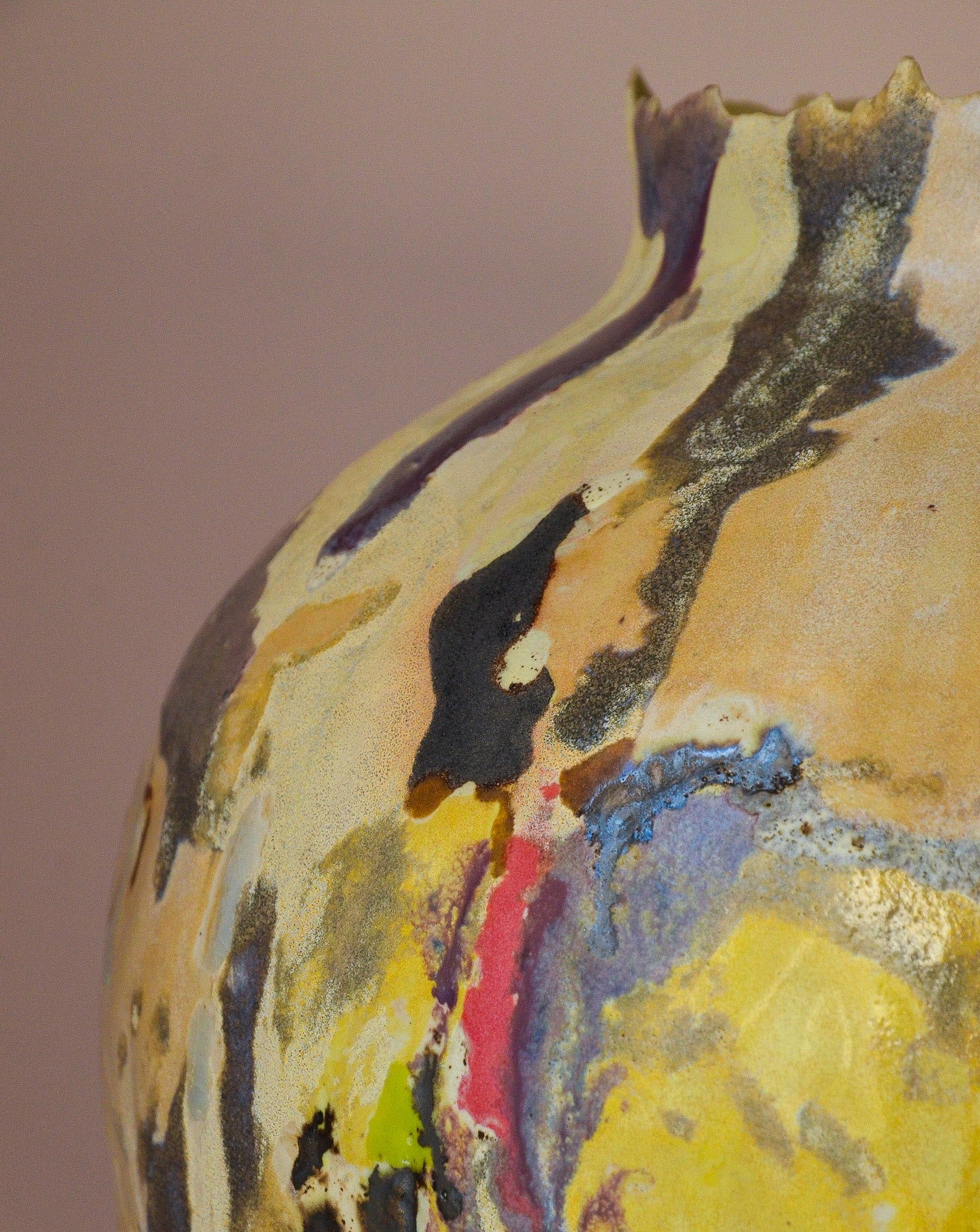 Merciless Truth Glazed Stoneware Sculpture