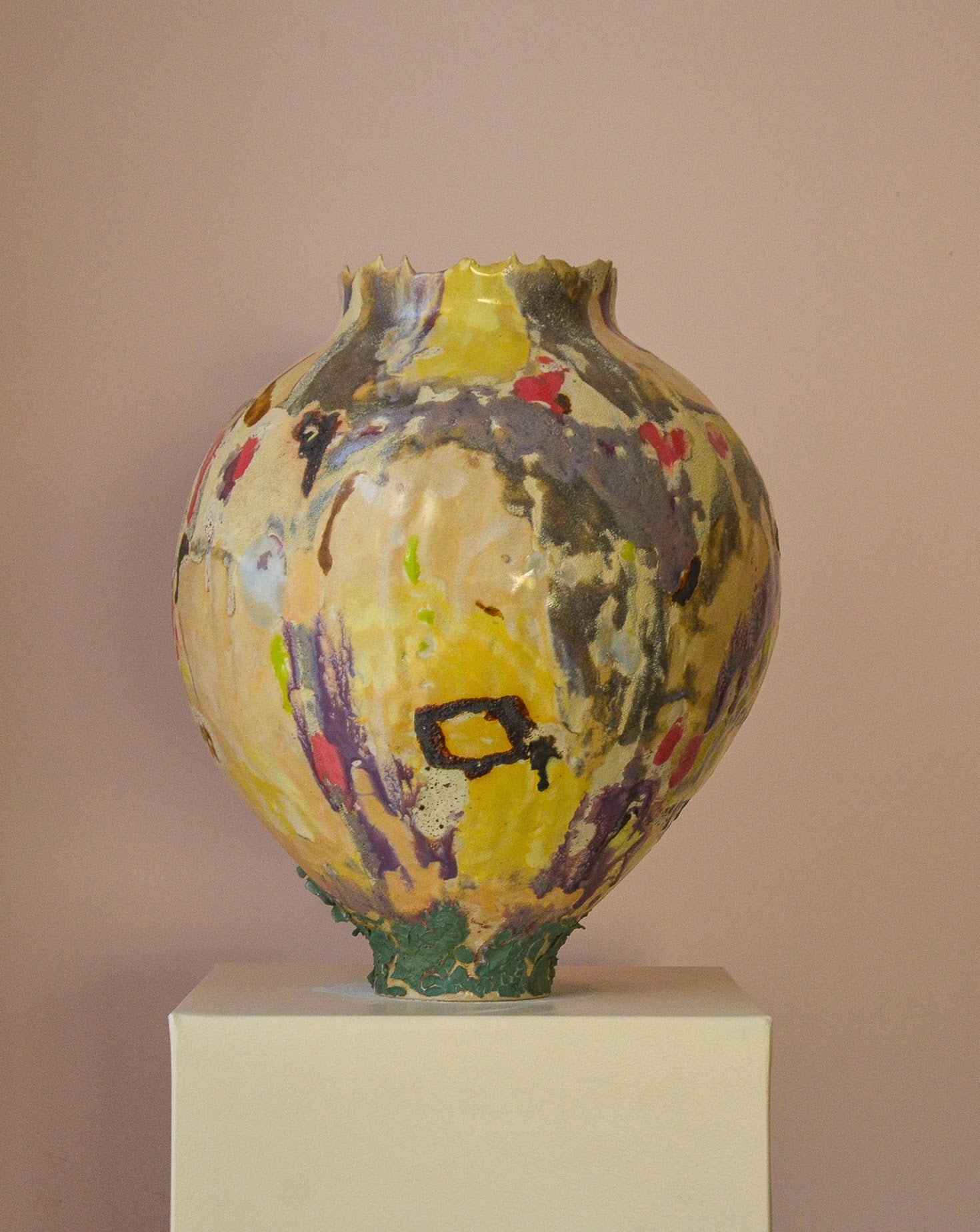 Merciless Truth Glazed Stoneware Sculpture