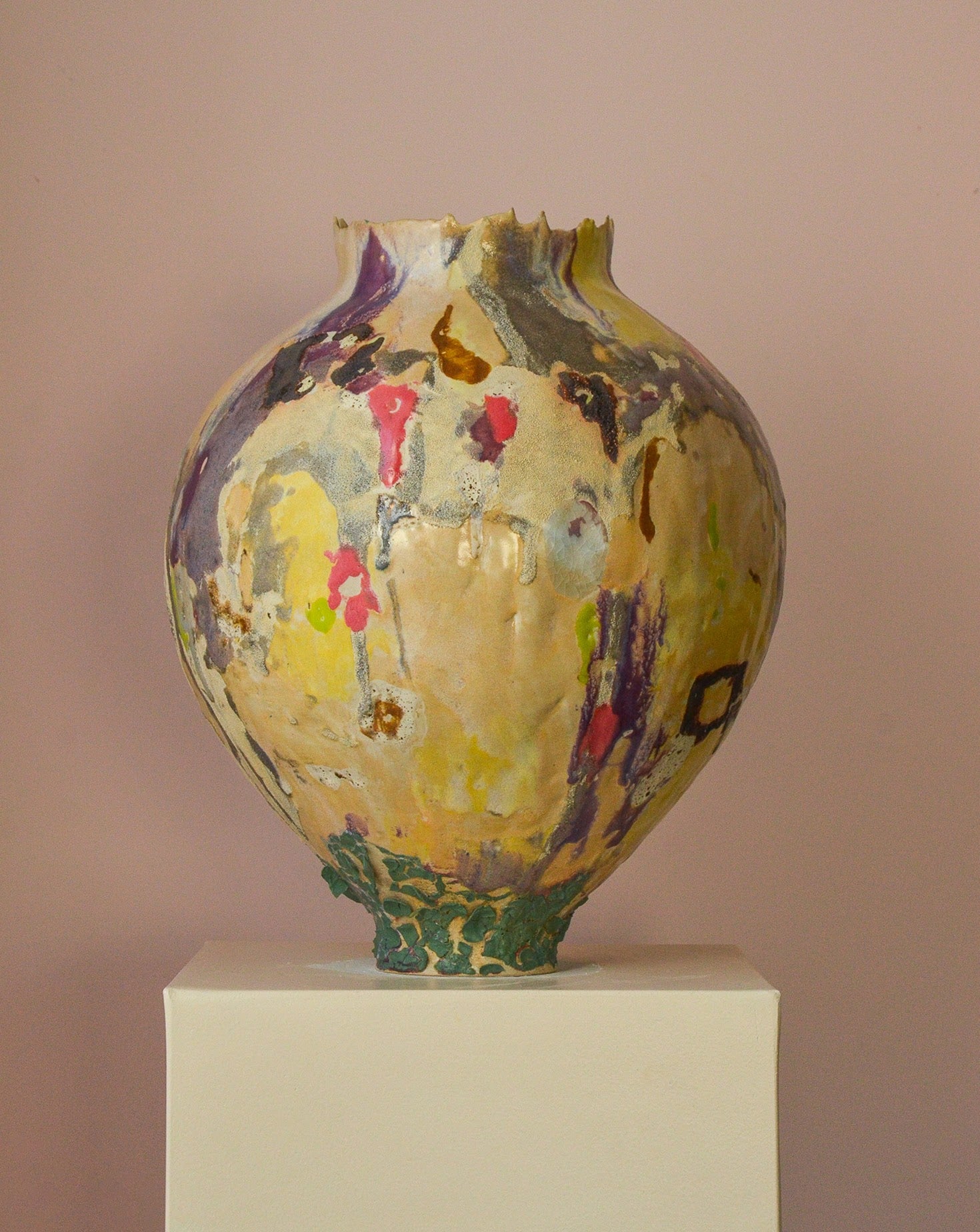 Merciless Truth Glazed Stoneware Sculpture