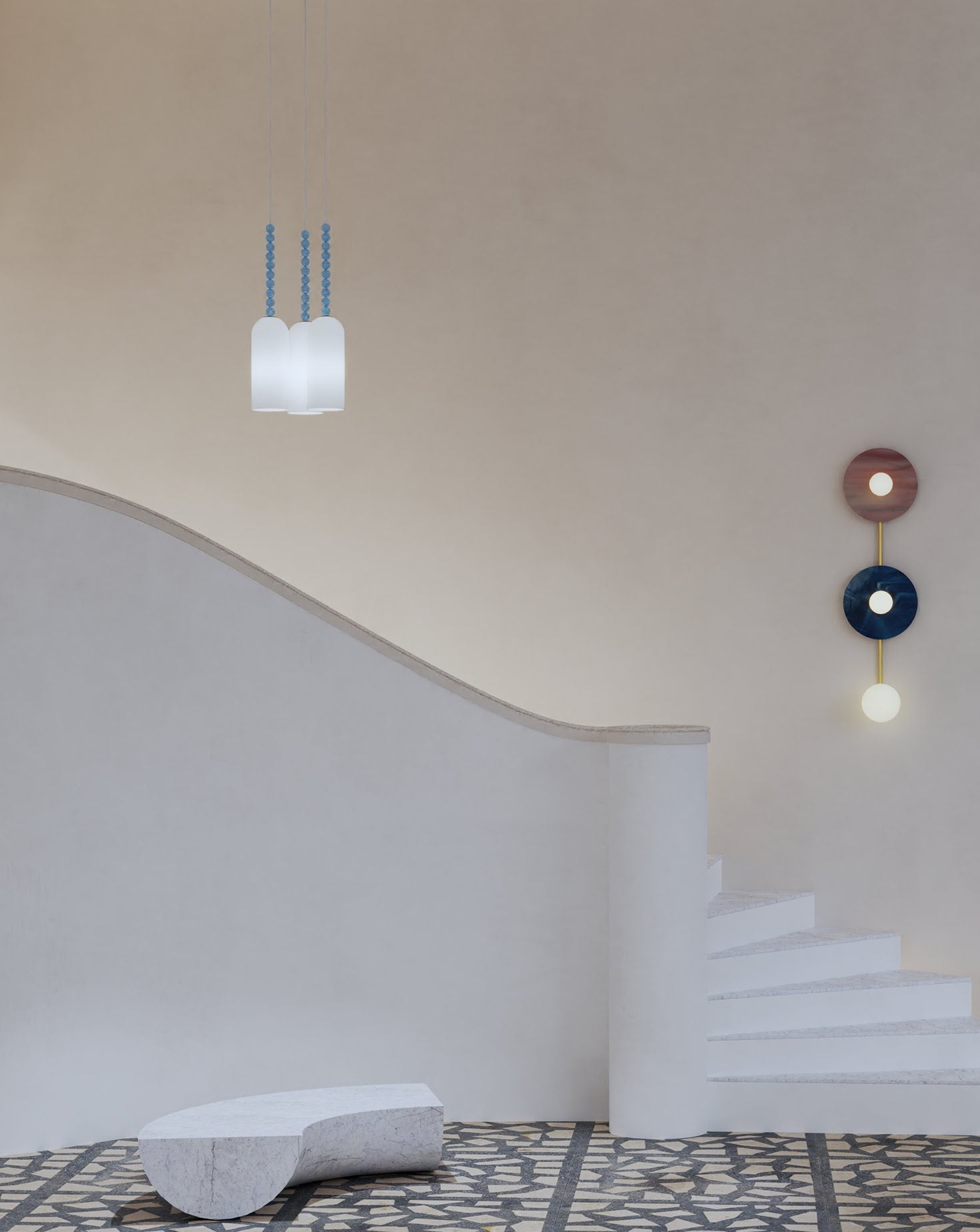 Tulip Opal Glass Ceiling Light