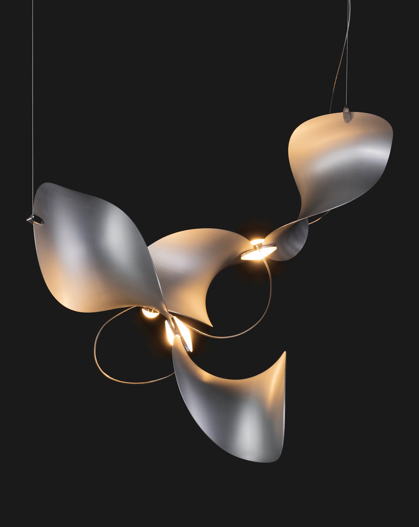 Dune 4 Curve Chandelier