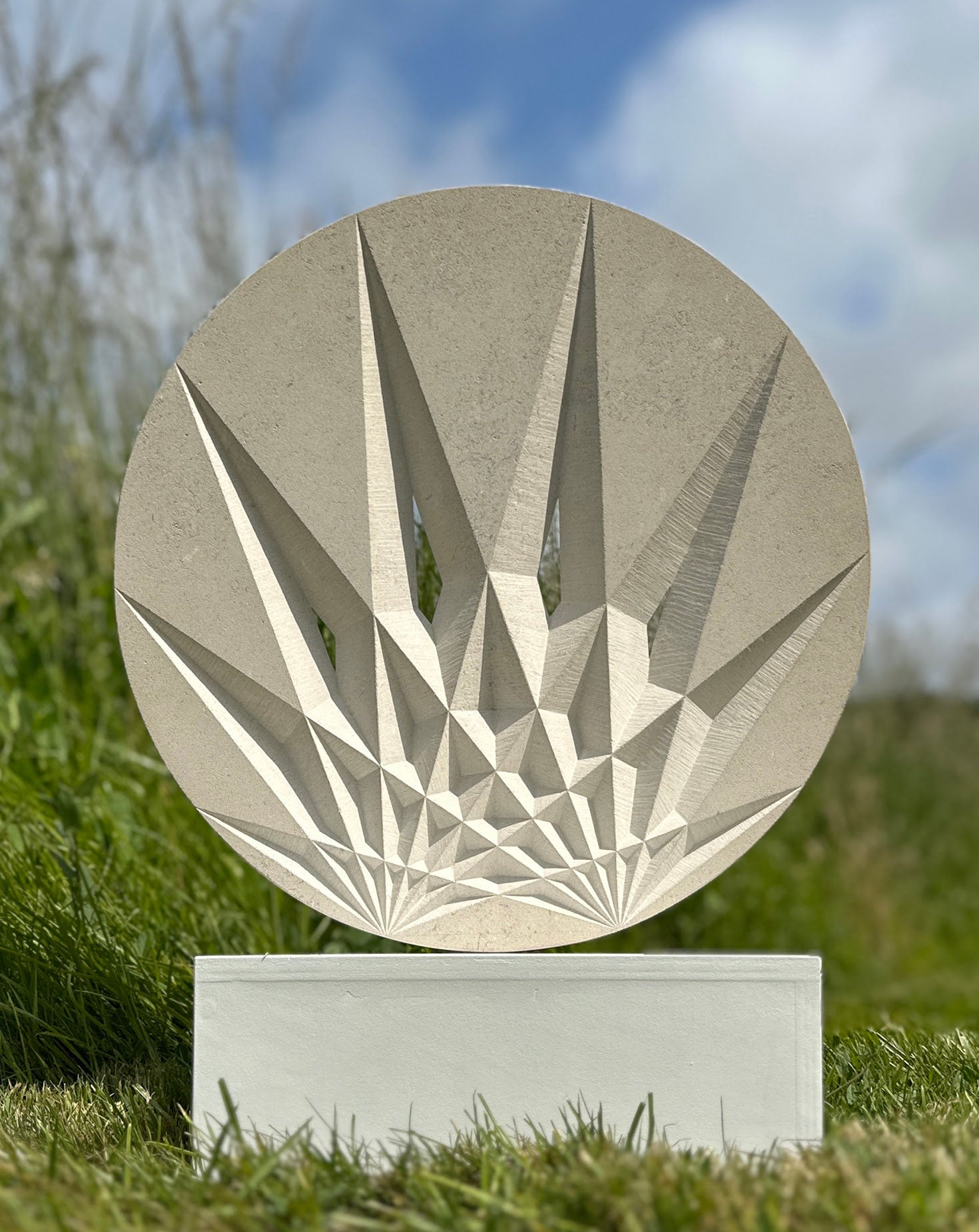 Audere Limestone Carving