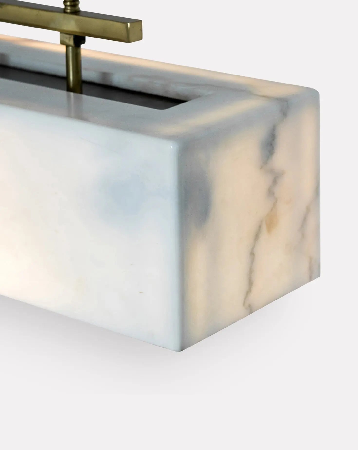 Mission White Marble Pendant On.entropy