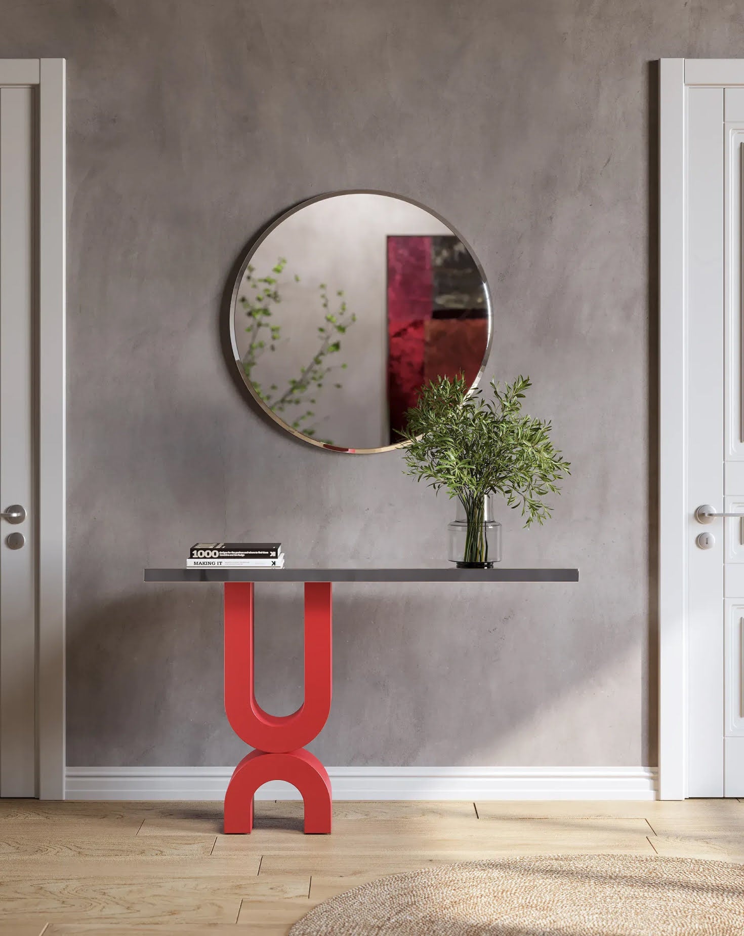 Magnet Black and Silver Console