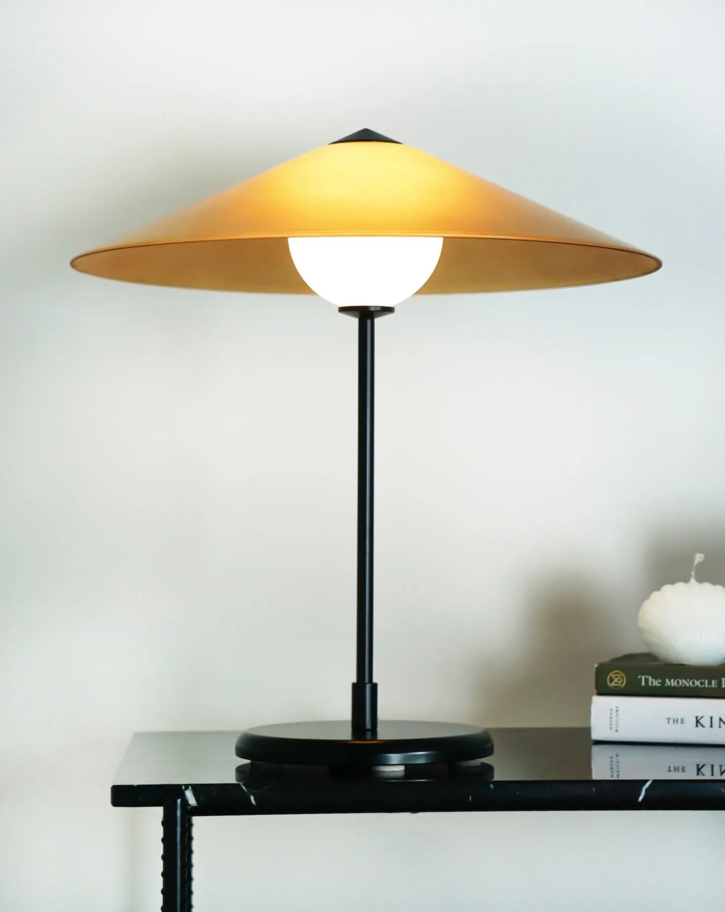 Marsha Table Lamp in Honey Amber Meseme