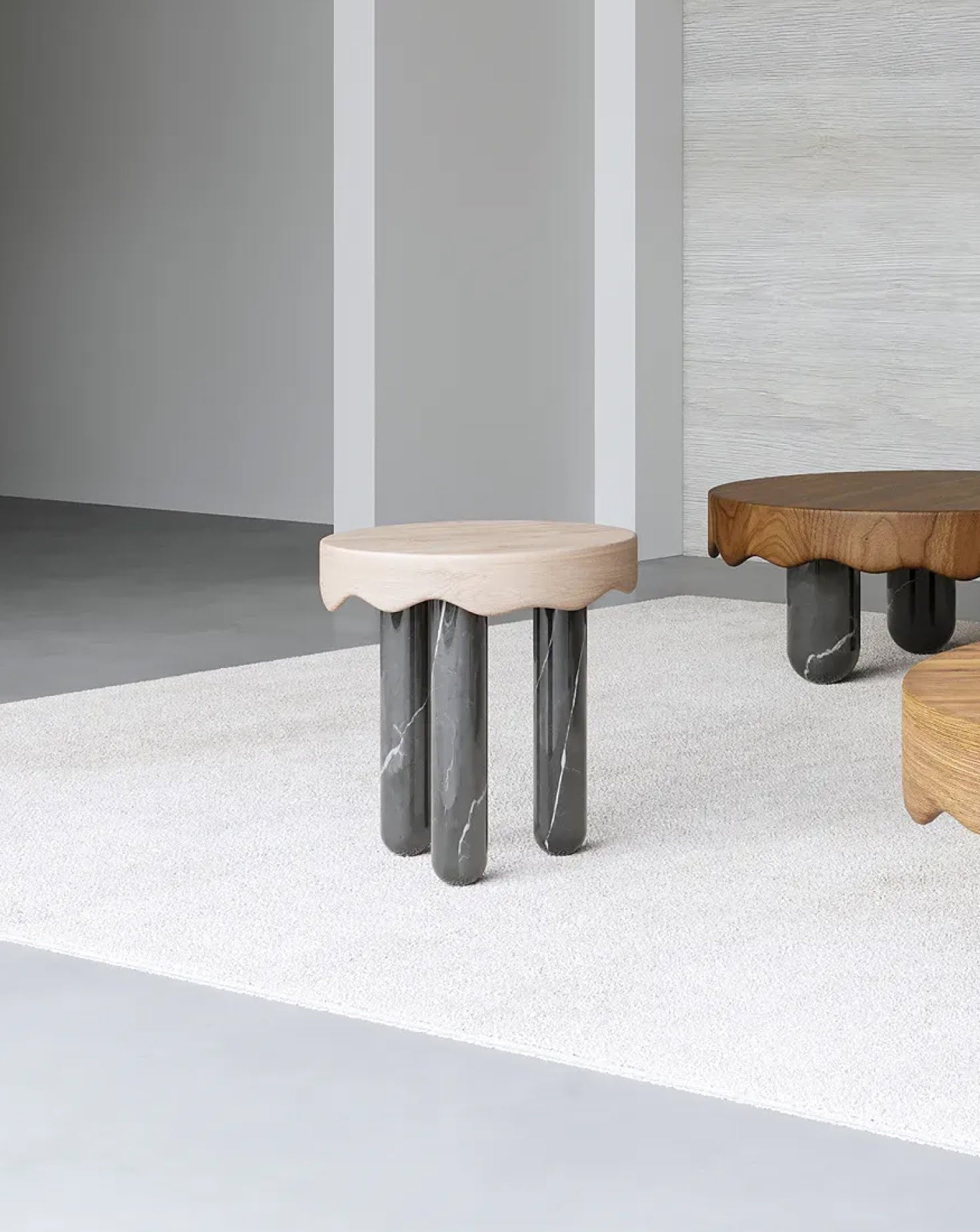 Melt Wood Side Table